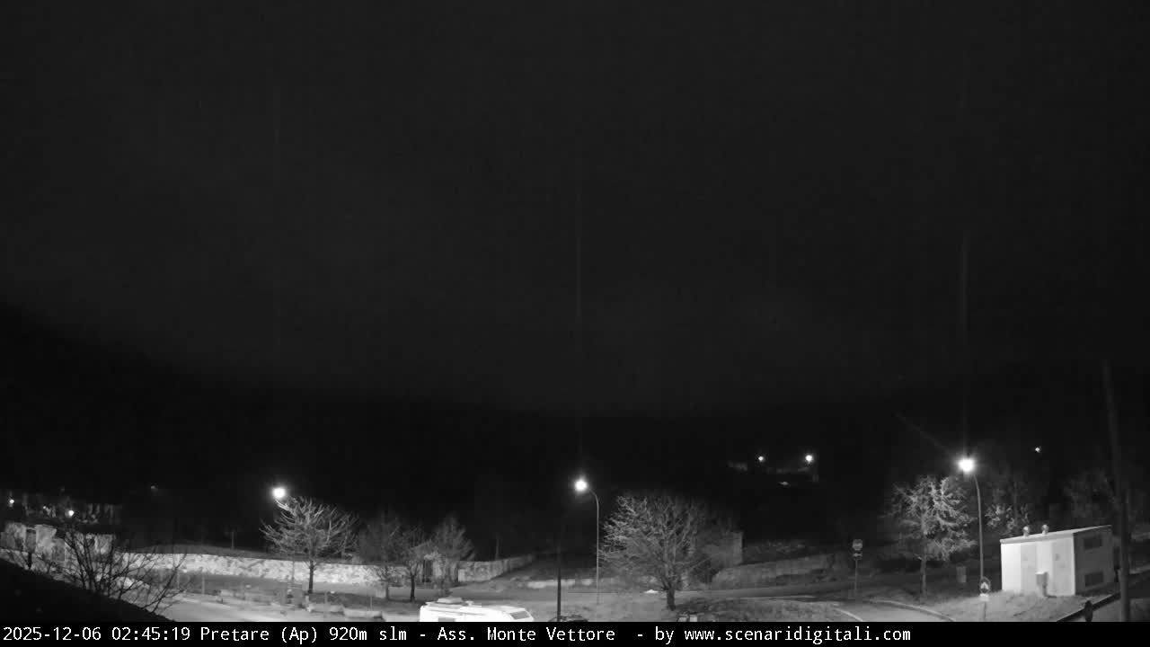 Monte Vettore Mount Panaromic from Pretare Live Cam - Ascoli Piceno, Marche, Italy