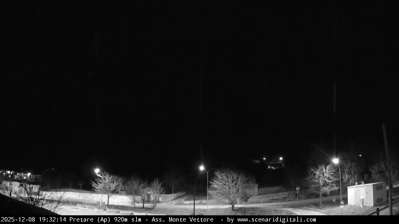 Monte Vettore Mount Panaromic from Pretare Live Cam - Ascoli Piceno, Marche, Italy