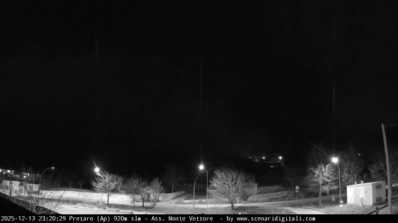 Monte Vettore Mount Panaromic from Pretare Live Cam - Ascoli Piceno, Marche, Italy