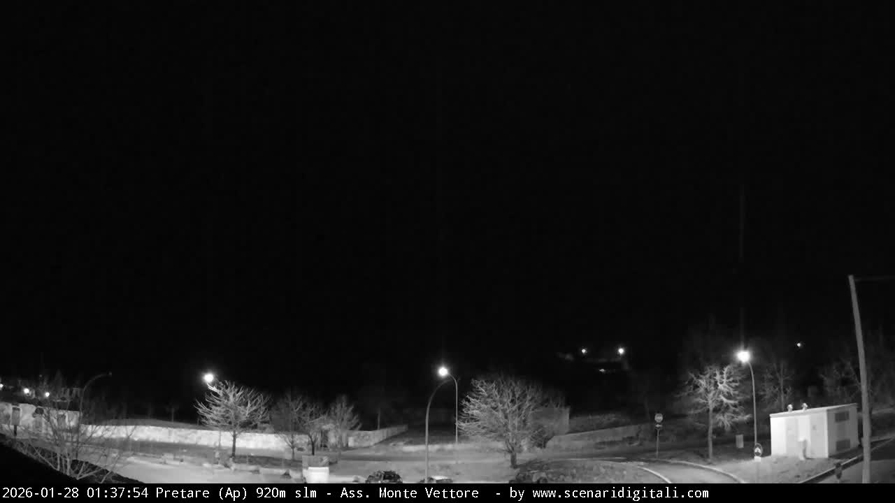 Monte Vettore Mount Panaromic from Pretare Live Cam - Ascoli Piceno, Marche, Italy