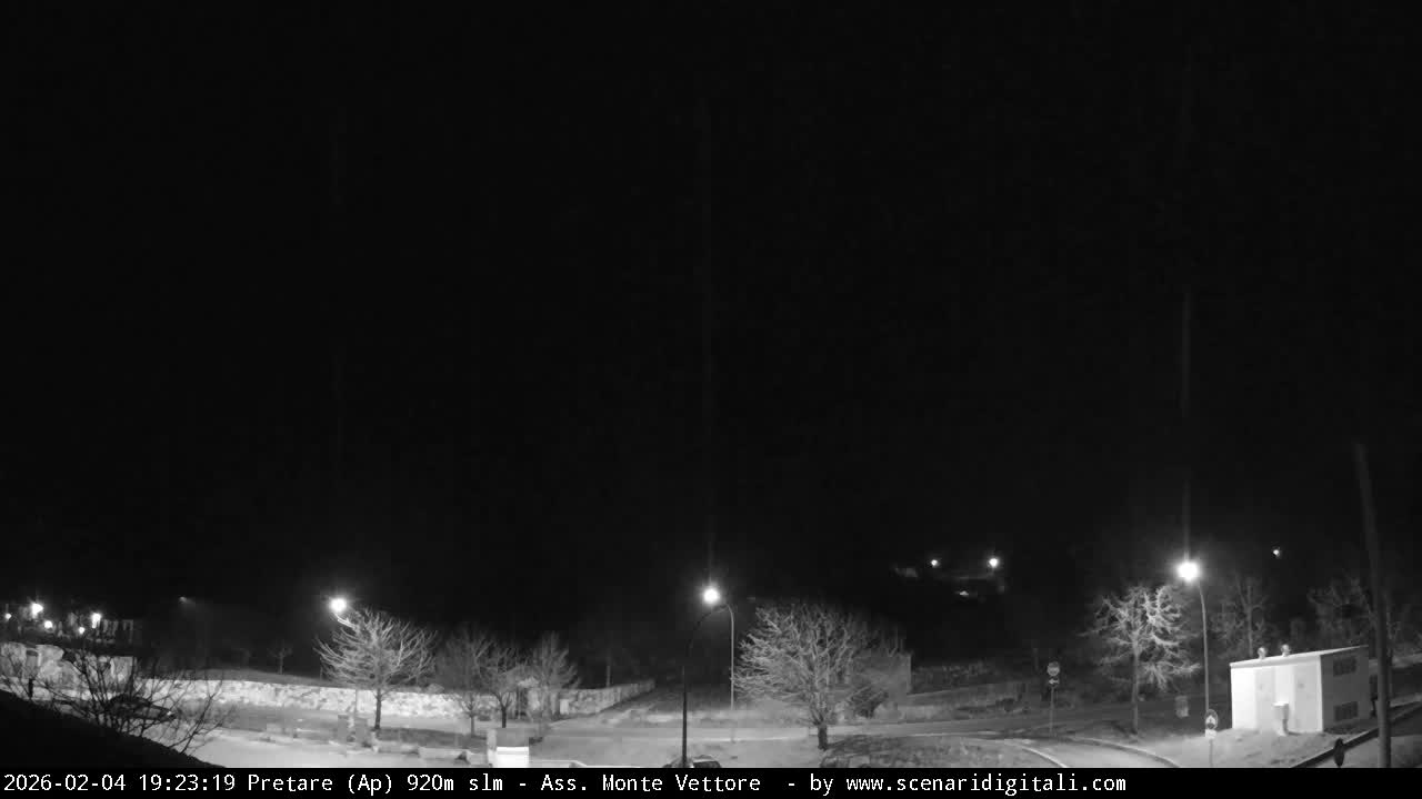 Monte Vettore Mount Panaromic from Pretare Live Cam - Ascoli Piceno, Marche, Italy