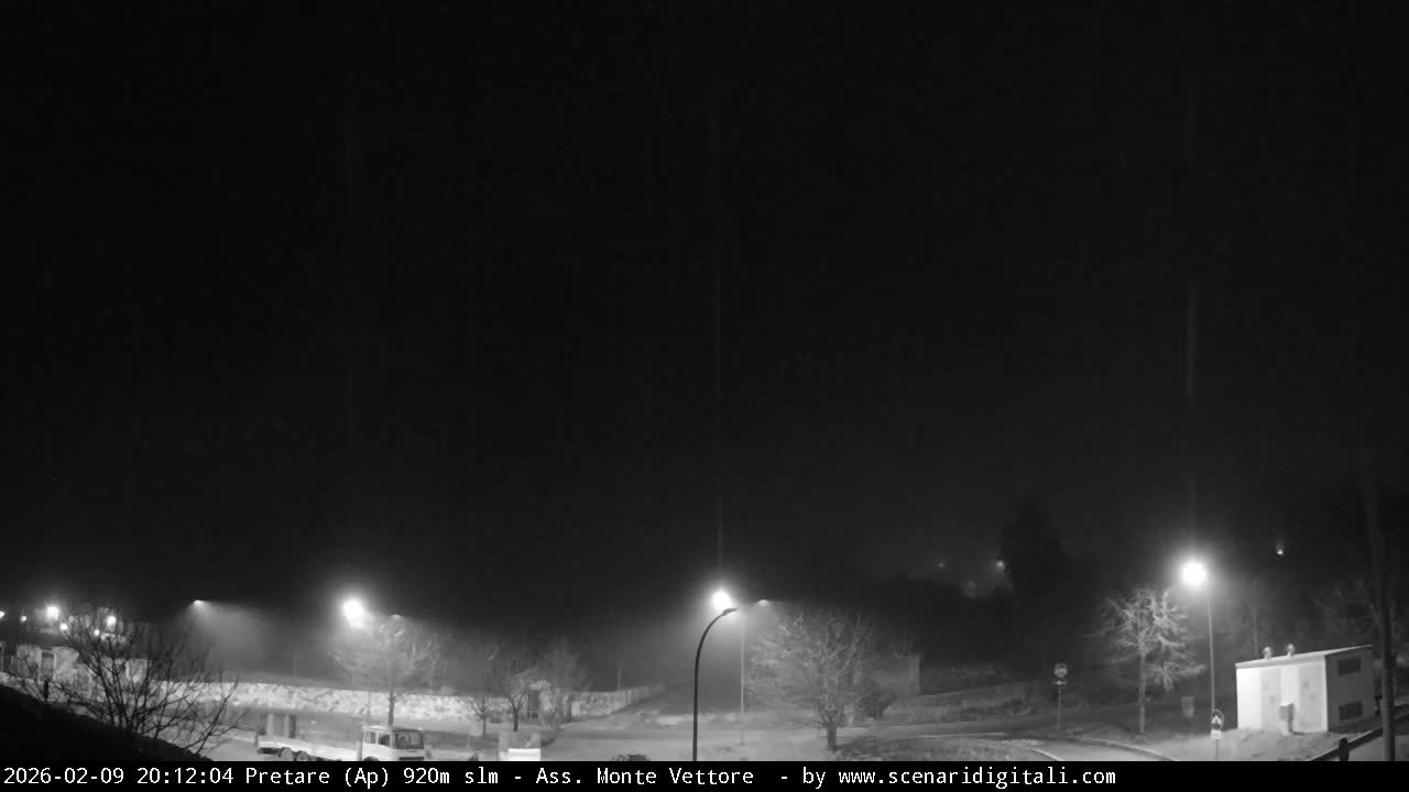 Monte Vettore Mount Panaromic from Pretare Live Cam - Ascoli Piceno, Marche, Italy