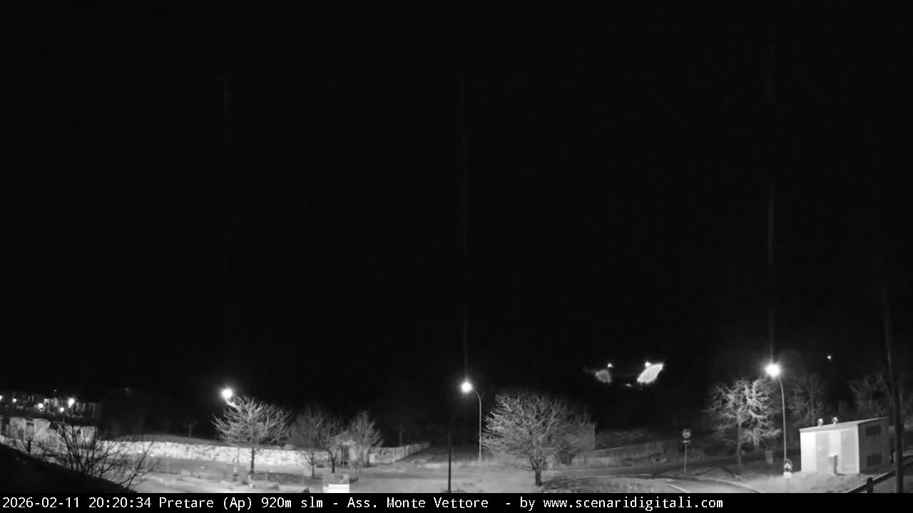 Monte Vettore Mount Panaromic from Pretare Live Cam - Ascoli Piceno, Marche, Italy