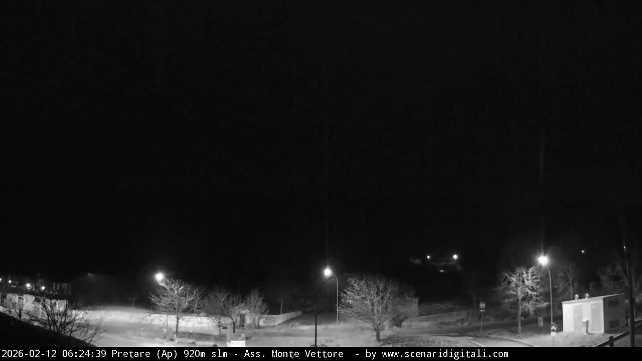 Monte Vettore Mount Panaromic from Pretare Live Cam - Ascoli Piceno, Marche, Italy