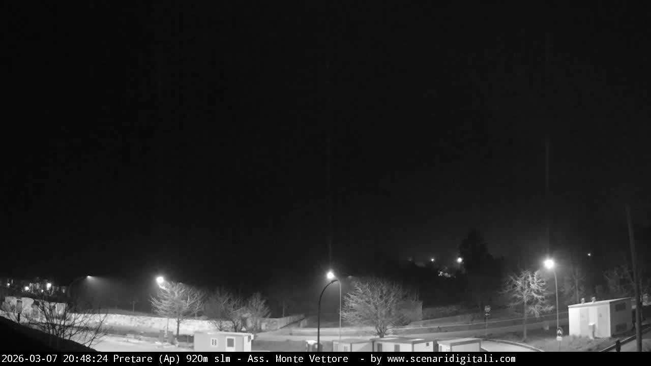 Monte Vettore Mount Panaromic from Pretare Live Cam - Ascoli Piceno, Marche, Italy