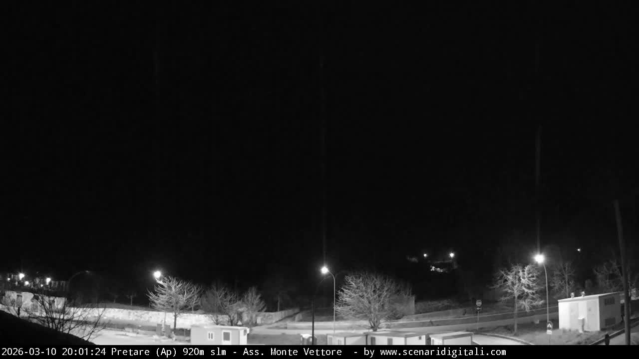 Monte Vettore Mount Panaromic from Pretare Live Cam - Ascoli Piceno, Marche, Italy