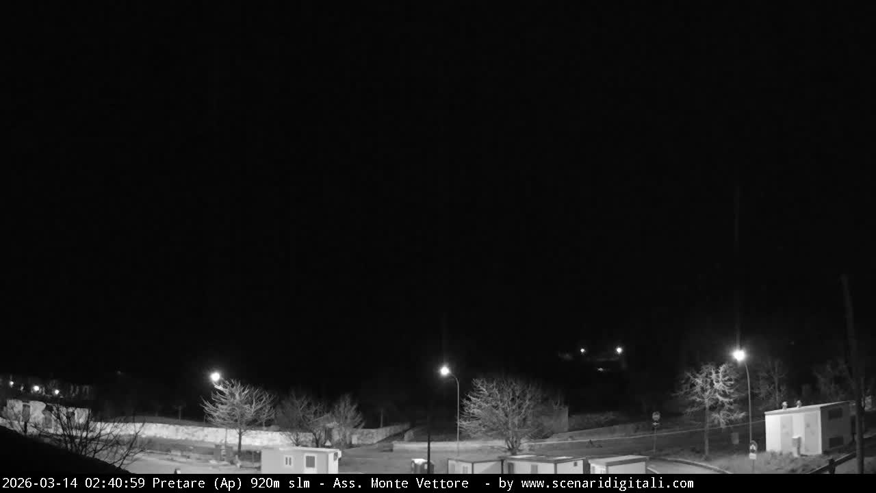 Monte Vettore Mount Panaromic from Pretare Live Cam - Ascoli Piceno, Marche, Italy