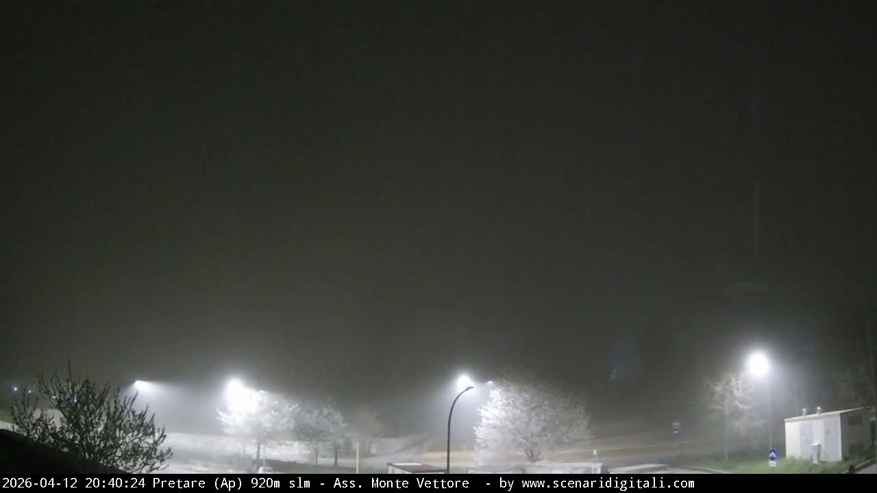 Monte Vettore Mount Panaromic from Pretare Live Cam - Ascoli Piceno, Marche, Italy