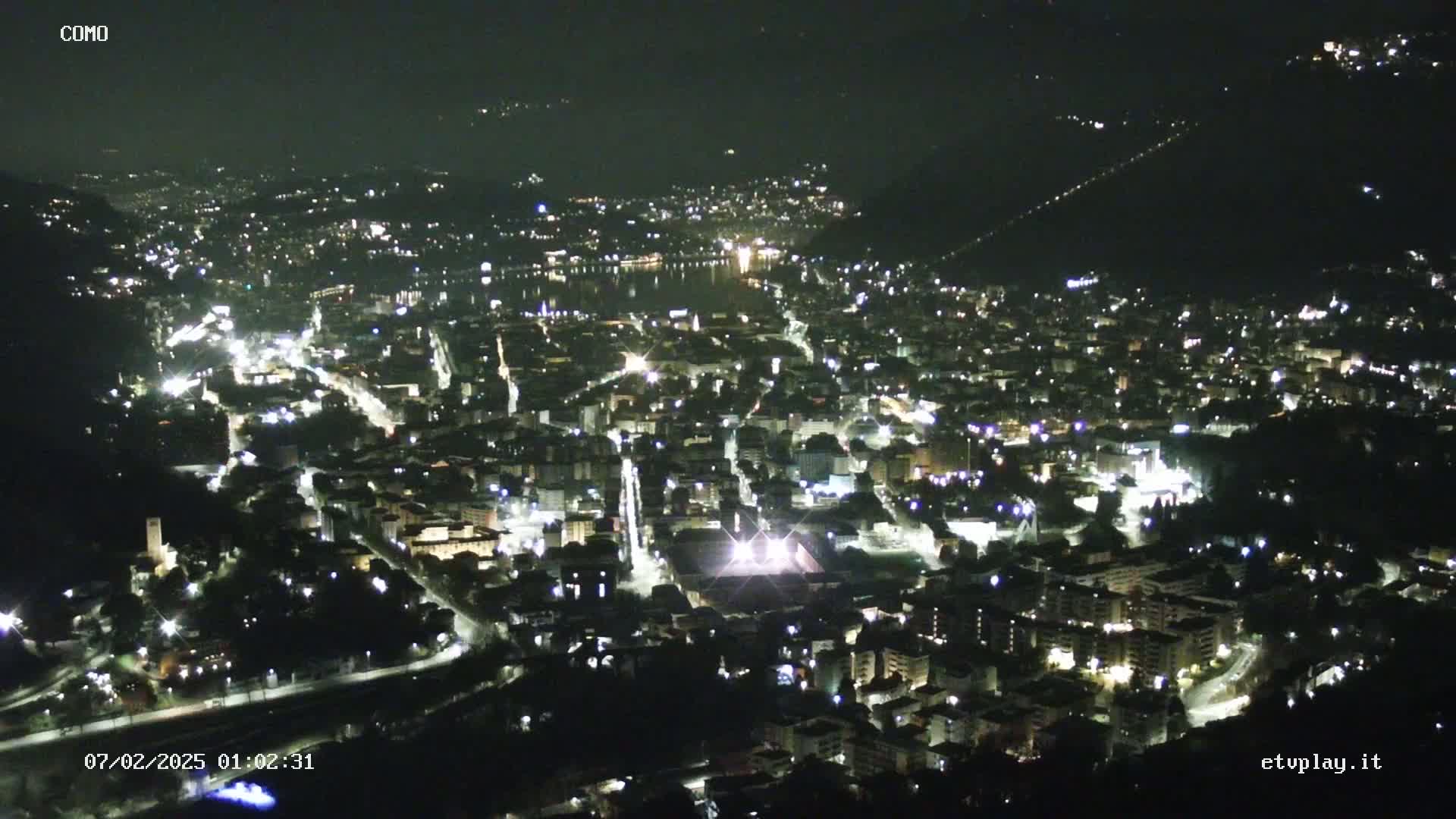 Como City & Lake Skyline Live Cam - Lombardy, Italy