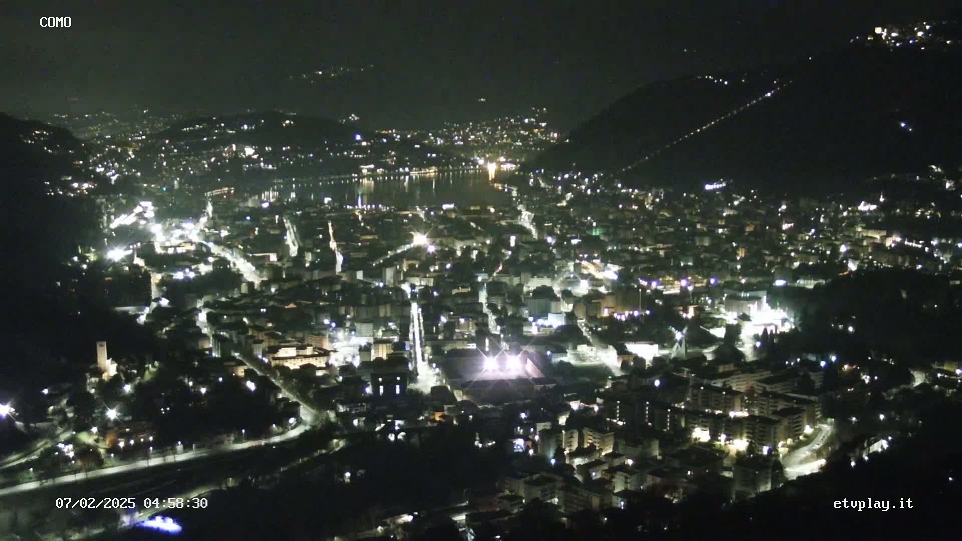 Como City & Lake Skyline Live Cam - Lombardy, Italy
