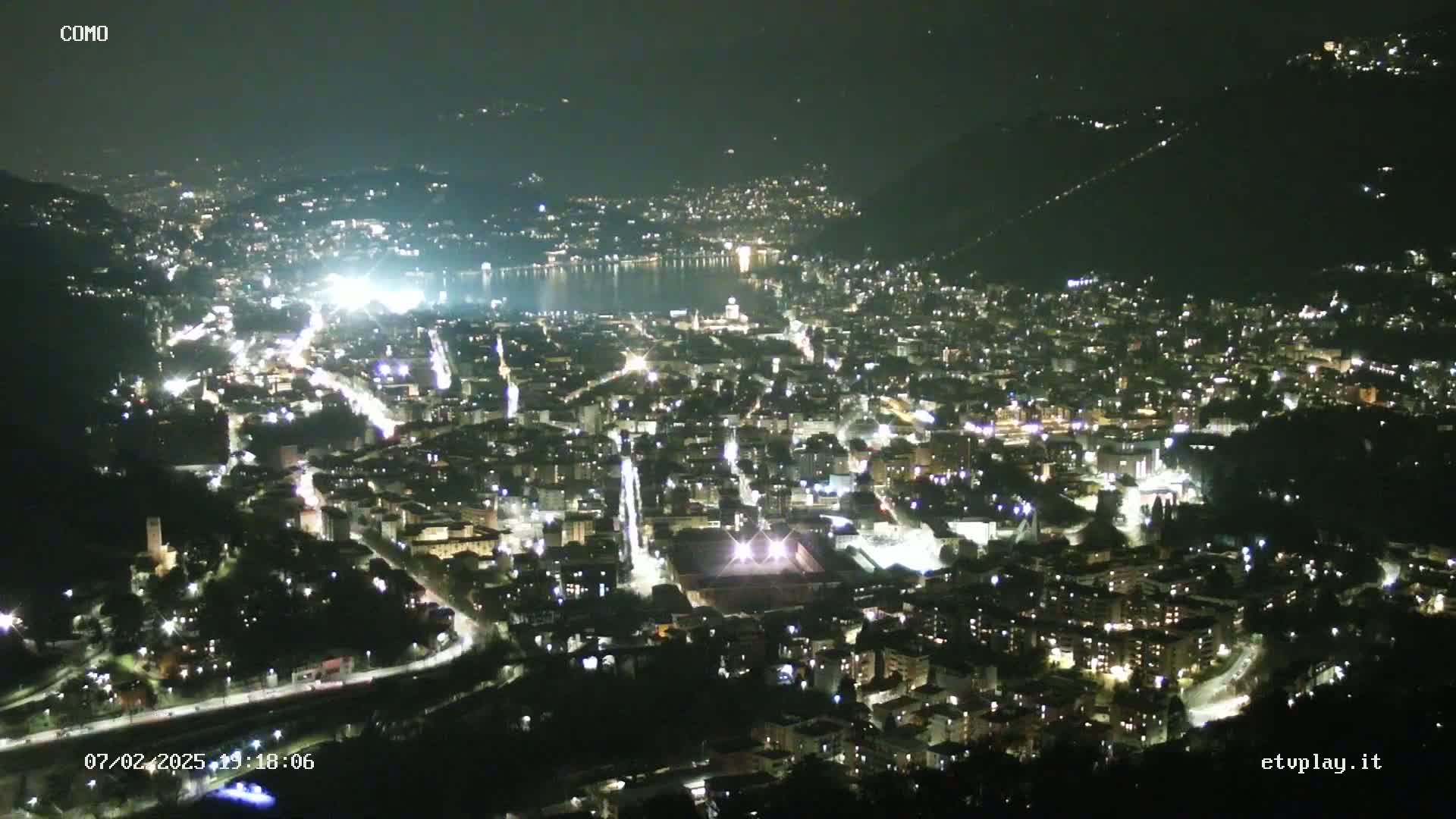 Como City & Lake Skyline Live Cam - Lombardy, Italy