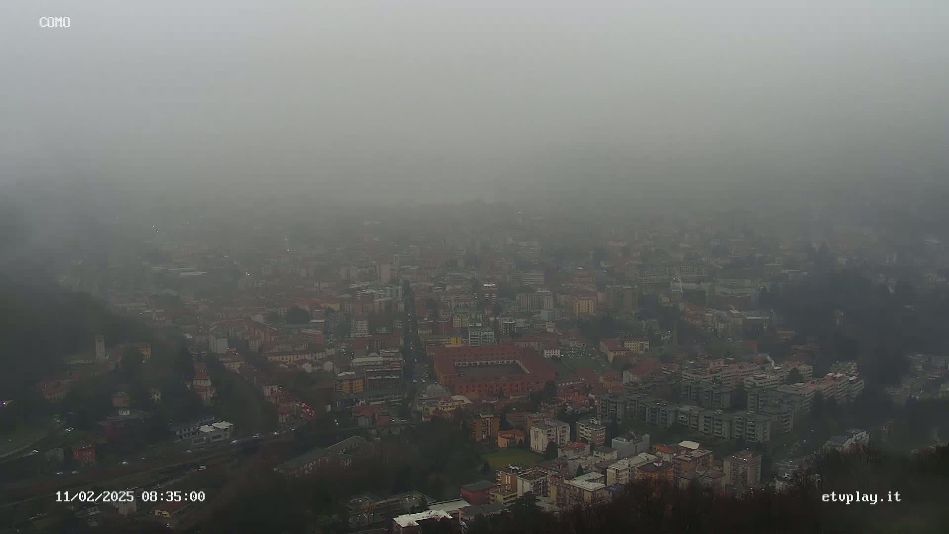 Como City & Lake Skyline Live Cam - Lombardy, Italy