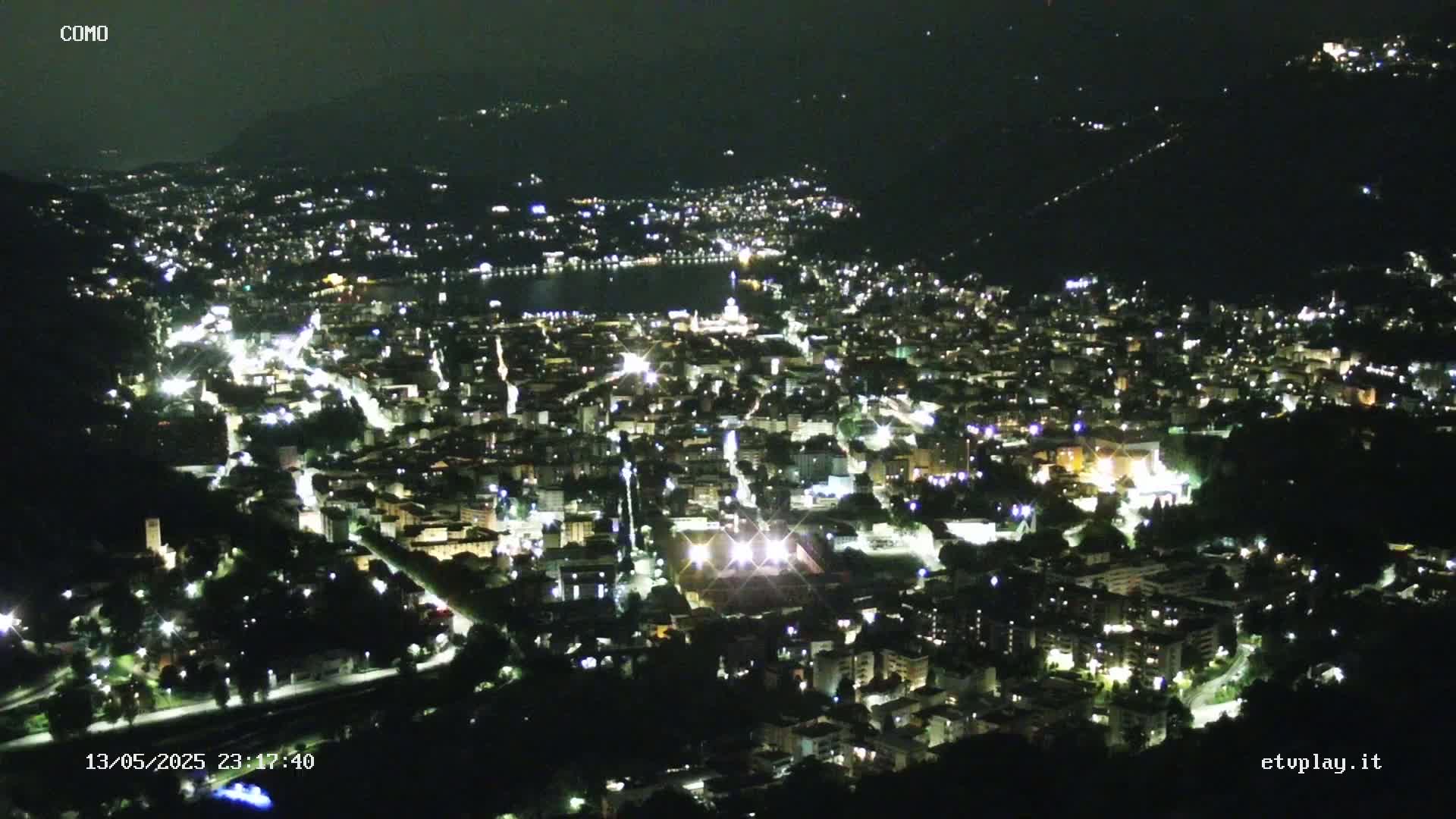 Como City & Lake Skyline Live Cam - Lombardy, Italy