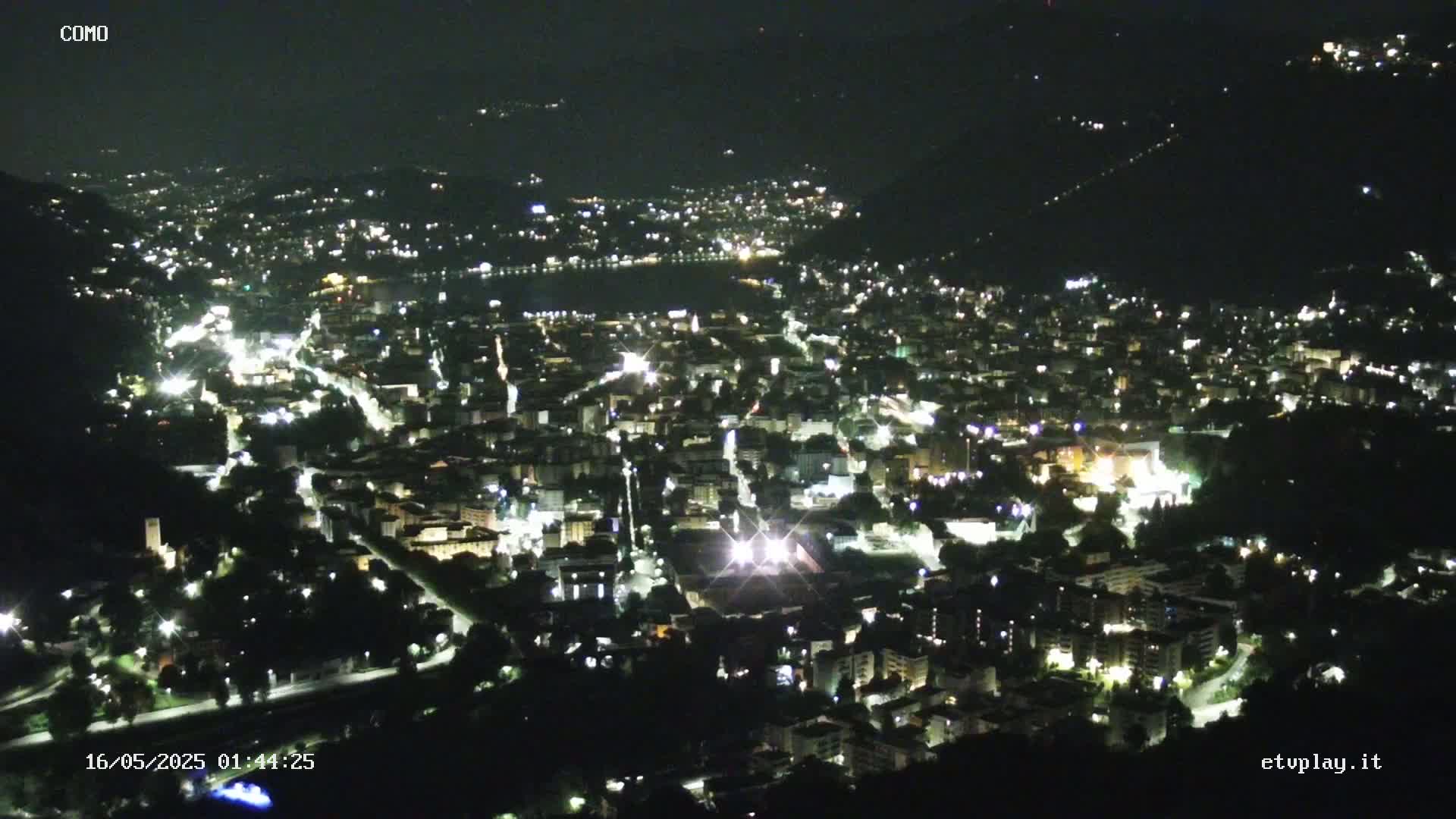 Como City & Lake Skyline Live Cam - Lombardy, Italy