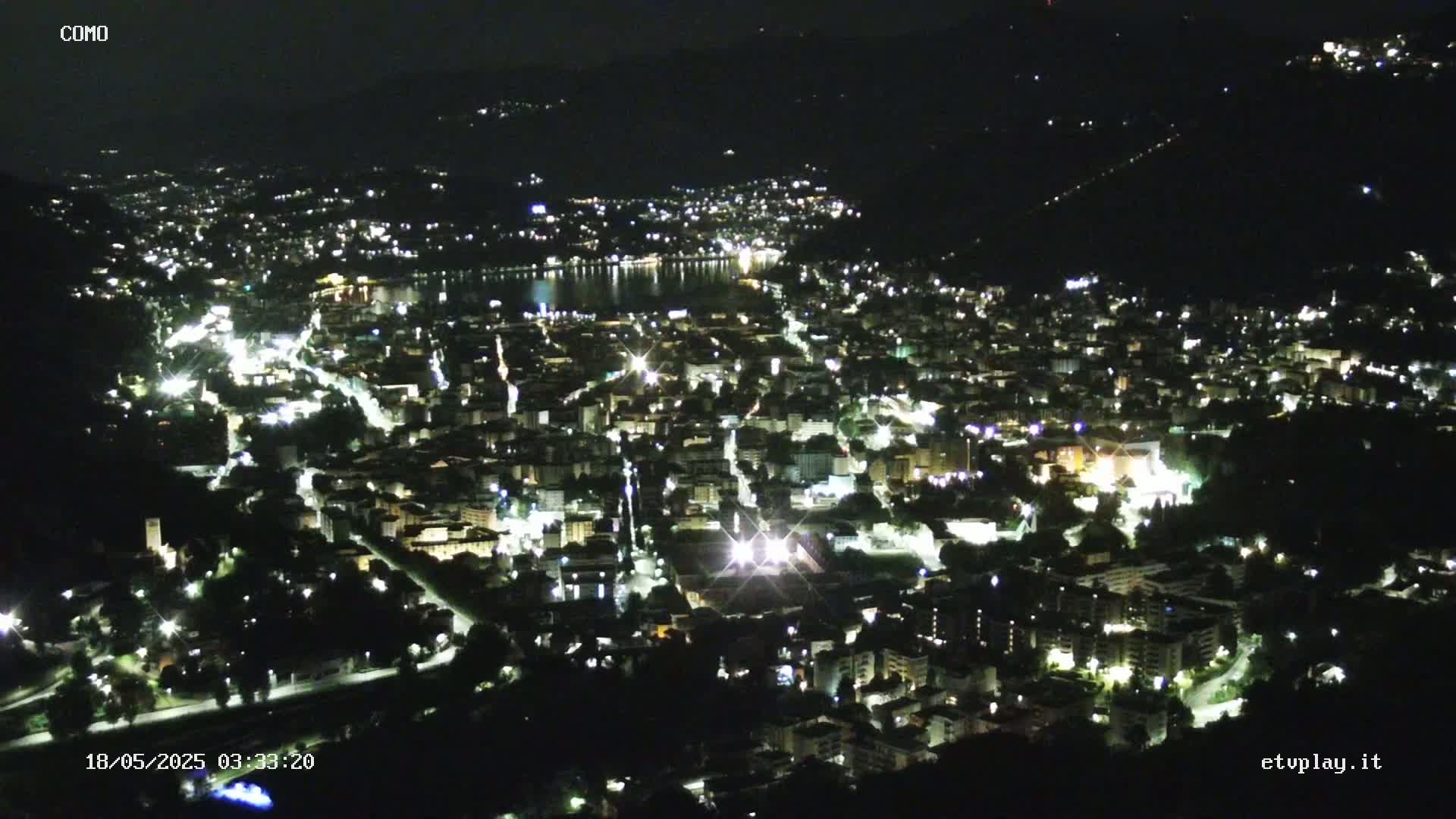 Como City & Lake Skyline Live Cam - Lombardy, Italy