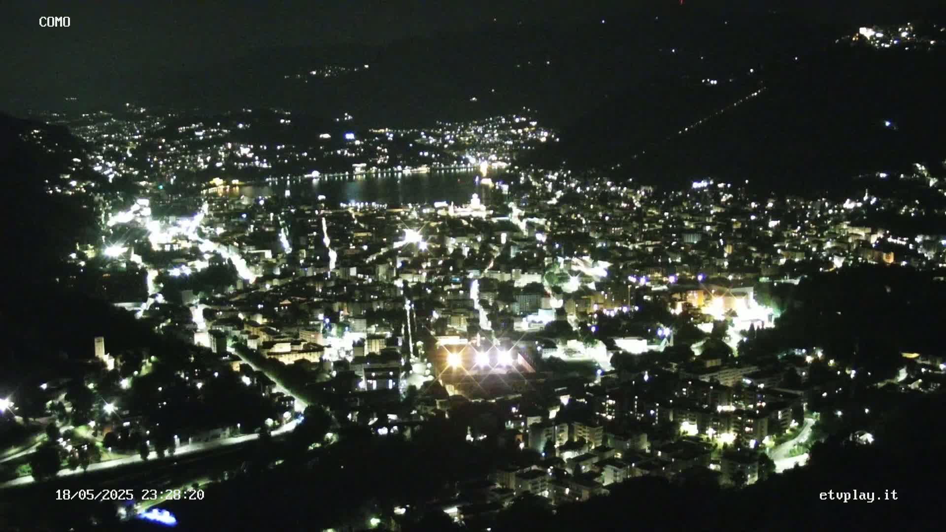 Como City & Lake Skyline Live Cam - Lombardy, Italy