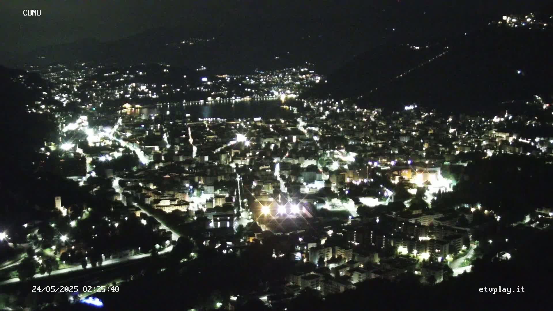 Como City & Lake Skyline Live Cam - Lombardy, Italy