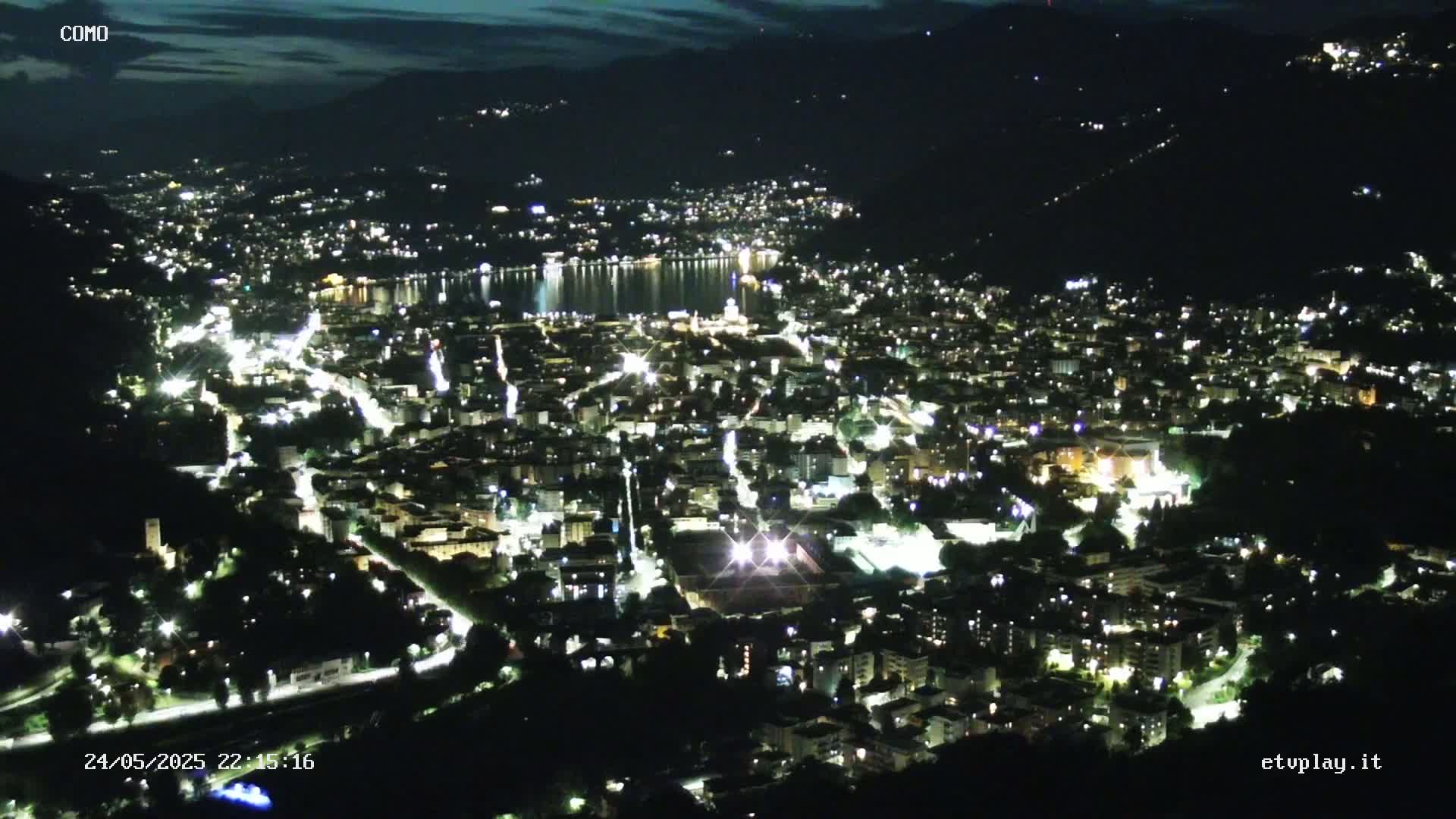 Como City & Lake Skyline Live Cam - Lombardy, Italy