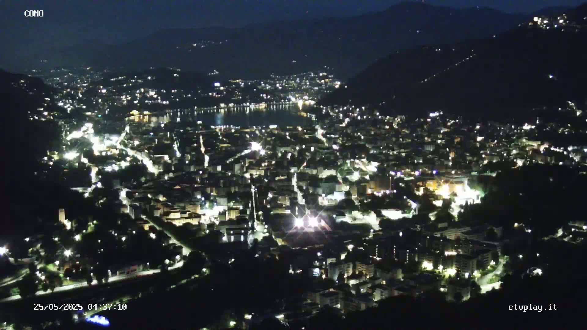 Como City & Lake Skyline Live Cam - Lombardy, Italy