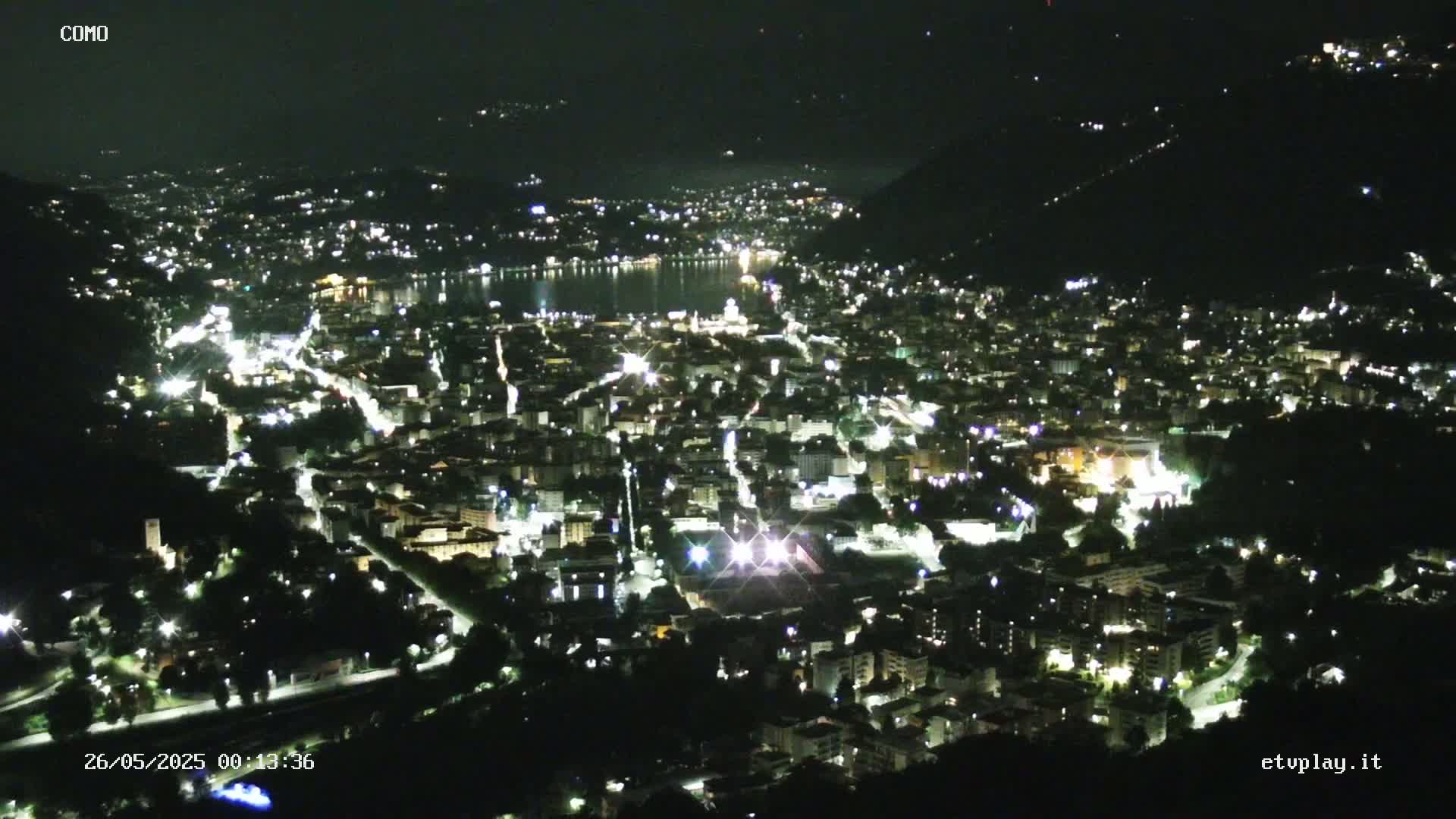 Como City & Lake Skyline Live Cam - Lombardy, Italy