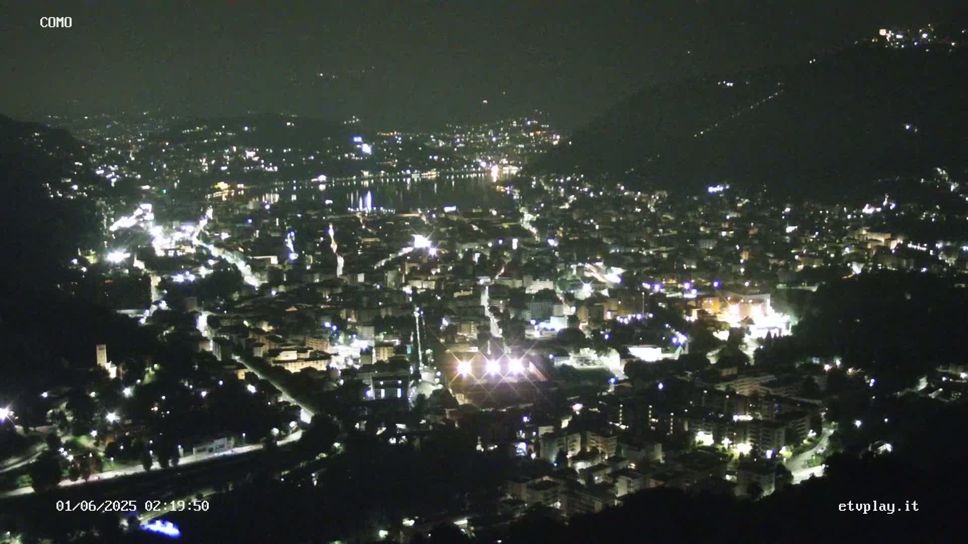 Como City & Lake Skyline Live Cam - Lombardy, Italy