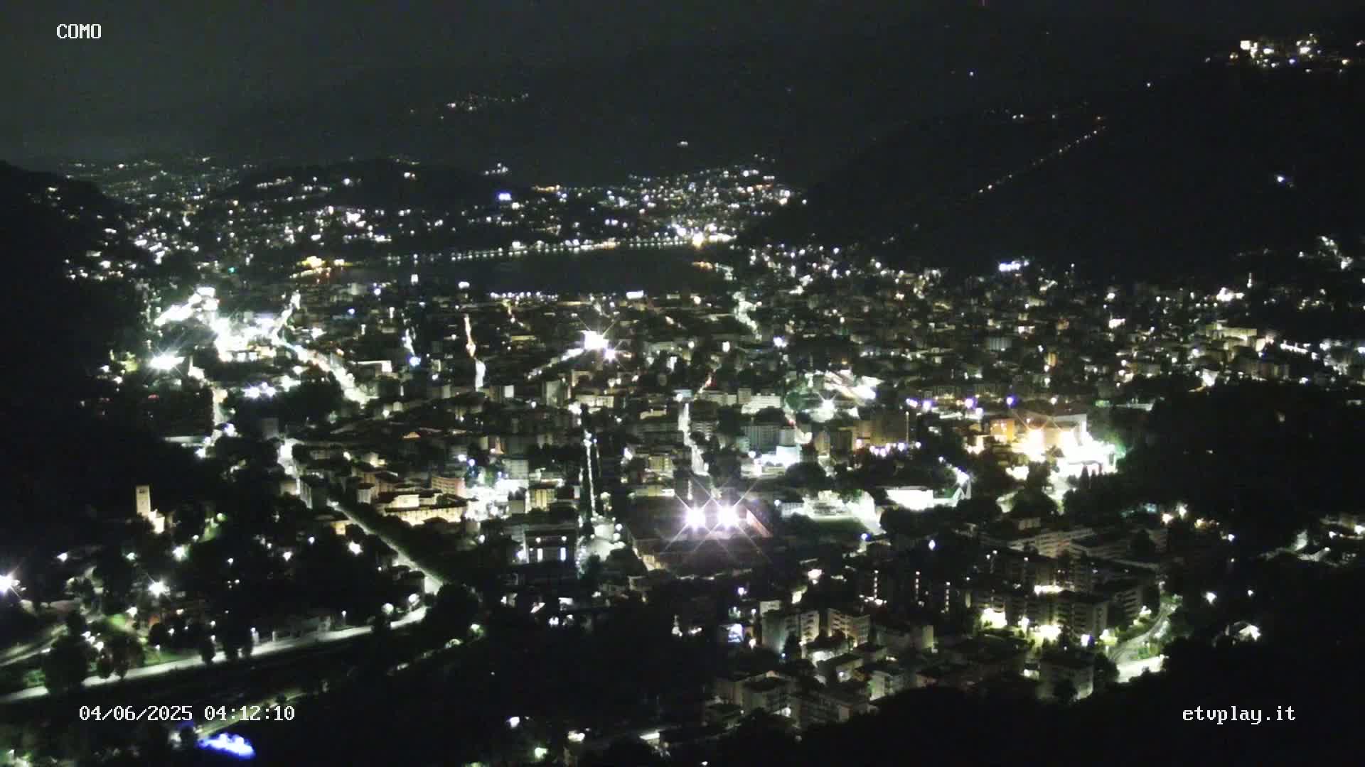 Como City & Lake Skyline Live Cam - Lombardy, Italy