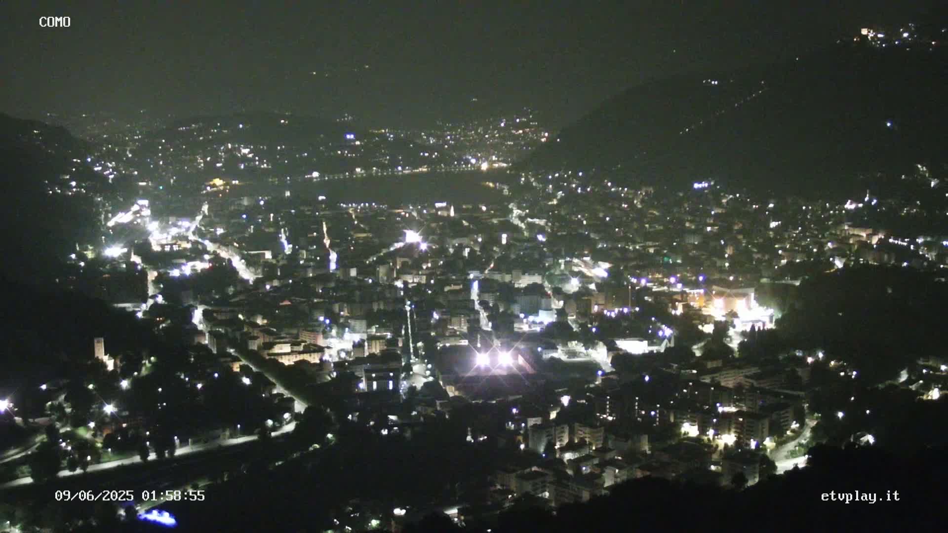 Como City & Lake Skyline Live Cam - Lombardy, Italy