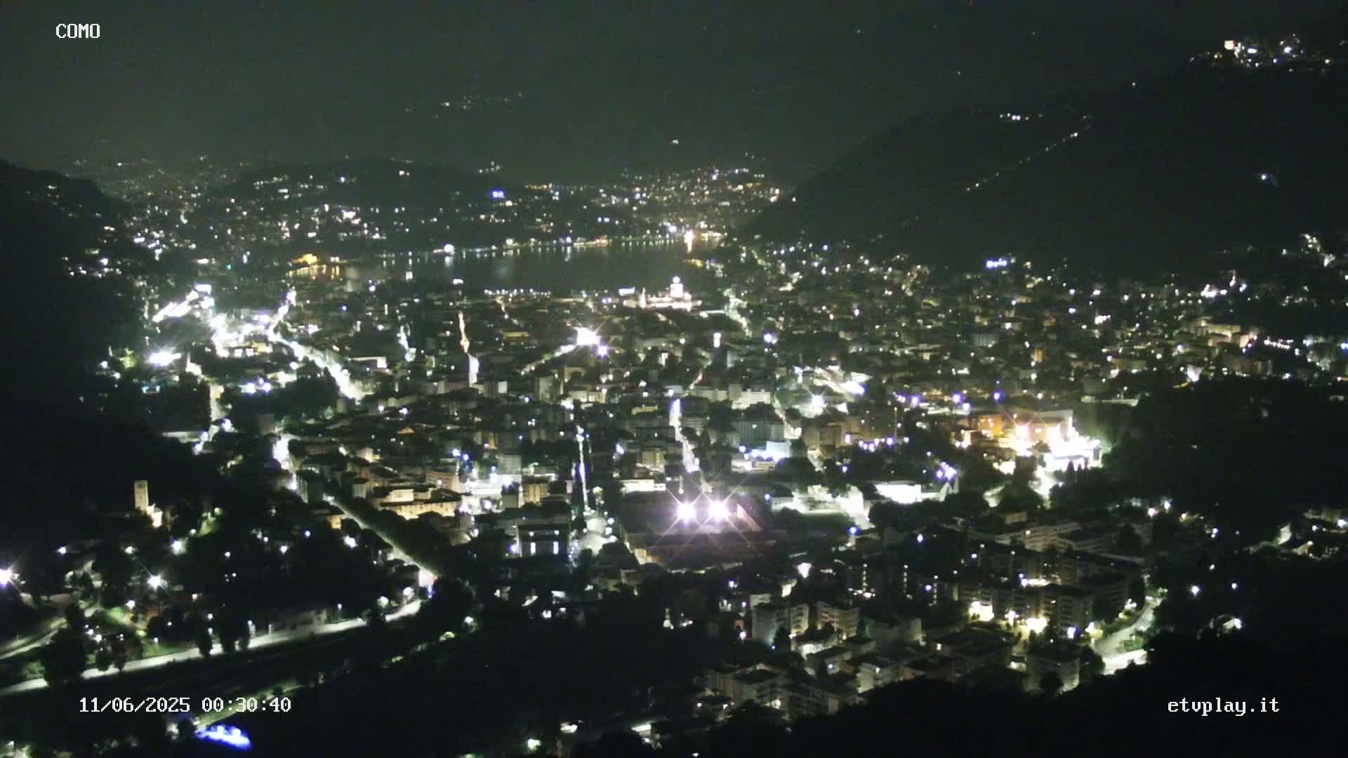 Como City & Lake Skyline Live Cam - Lombardy, Italy