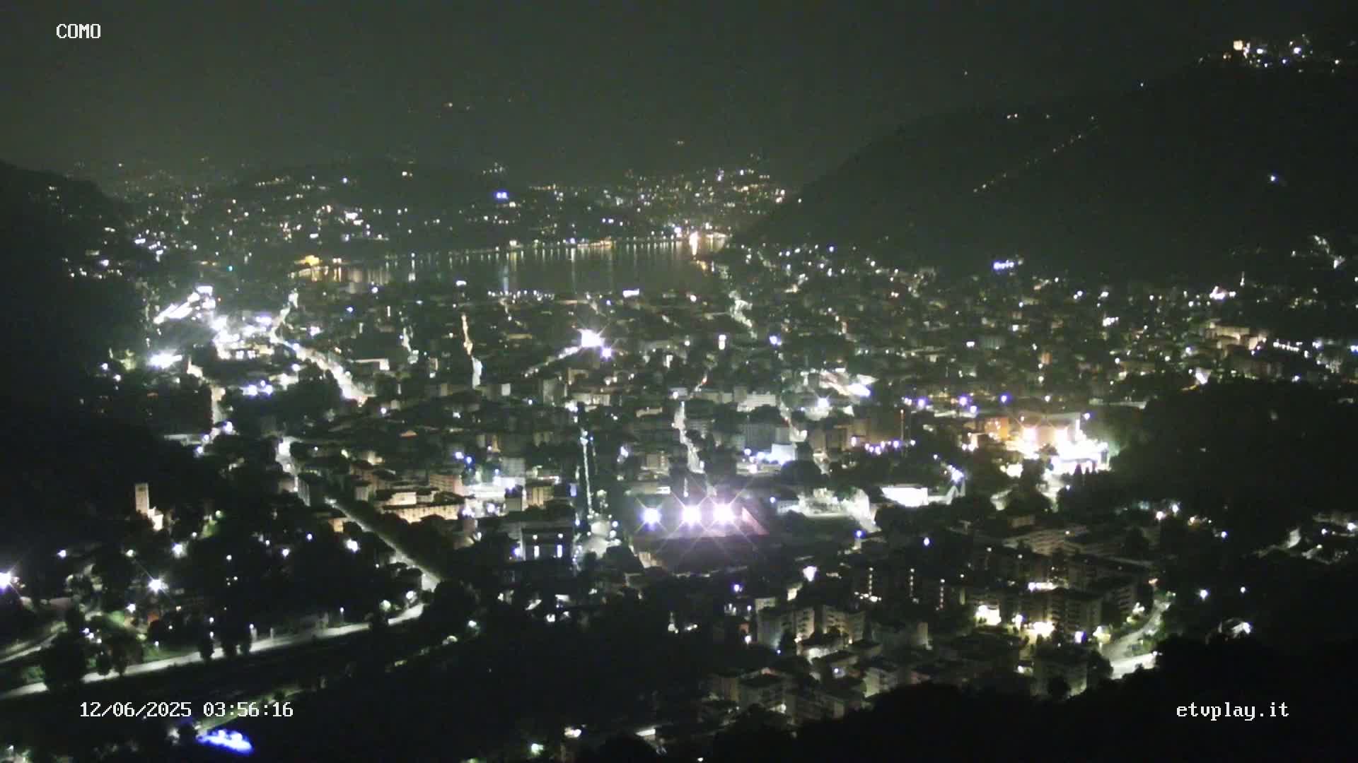 Como City & Lake Skyline Live Cam - Lombardy, Italy