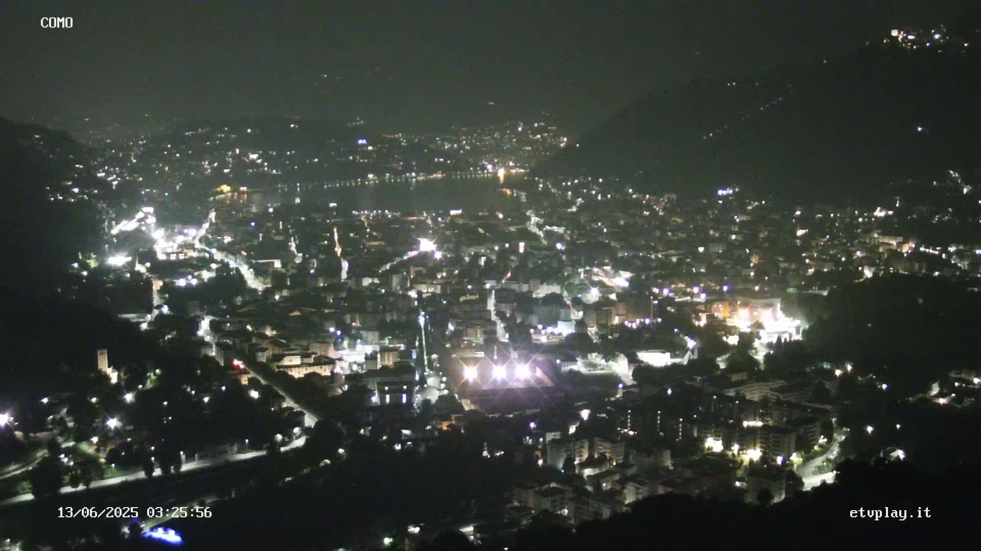 Como City & Lake Skyline Live Cam - Lombardy, Italy