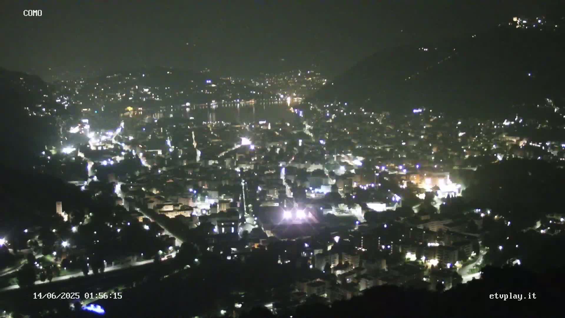 Como City & Lake Skyline Live Cam - Lombardy, Italy