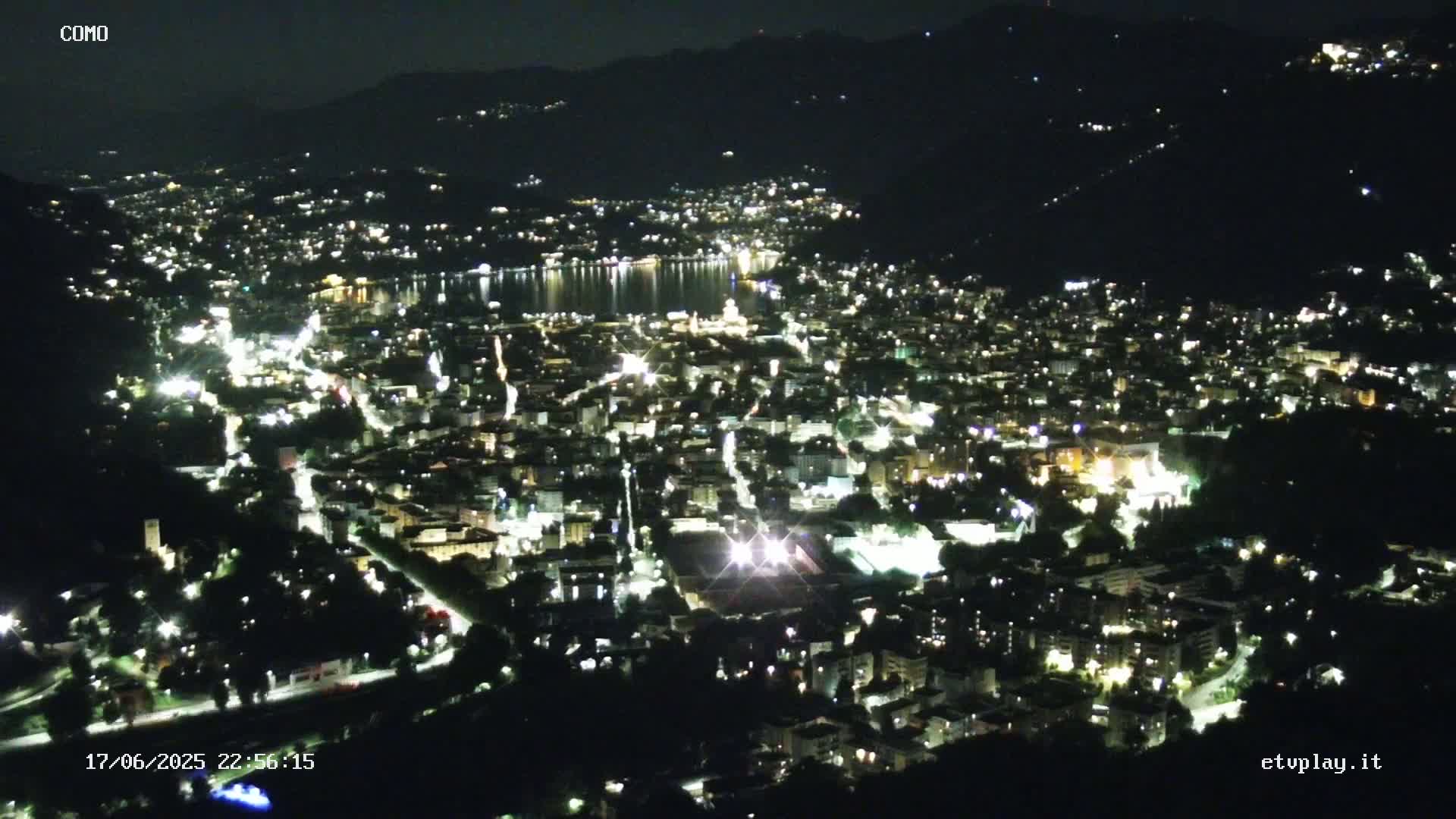 Como City & Lake Skyline Live Cam - Lombardy, Italy