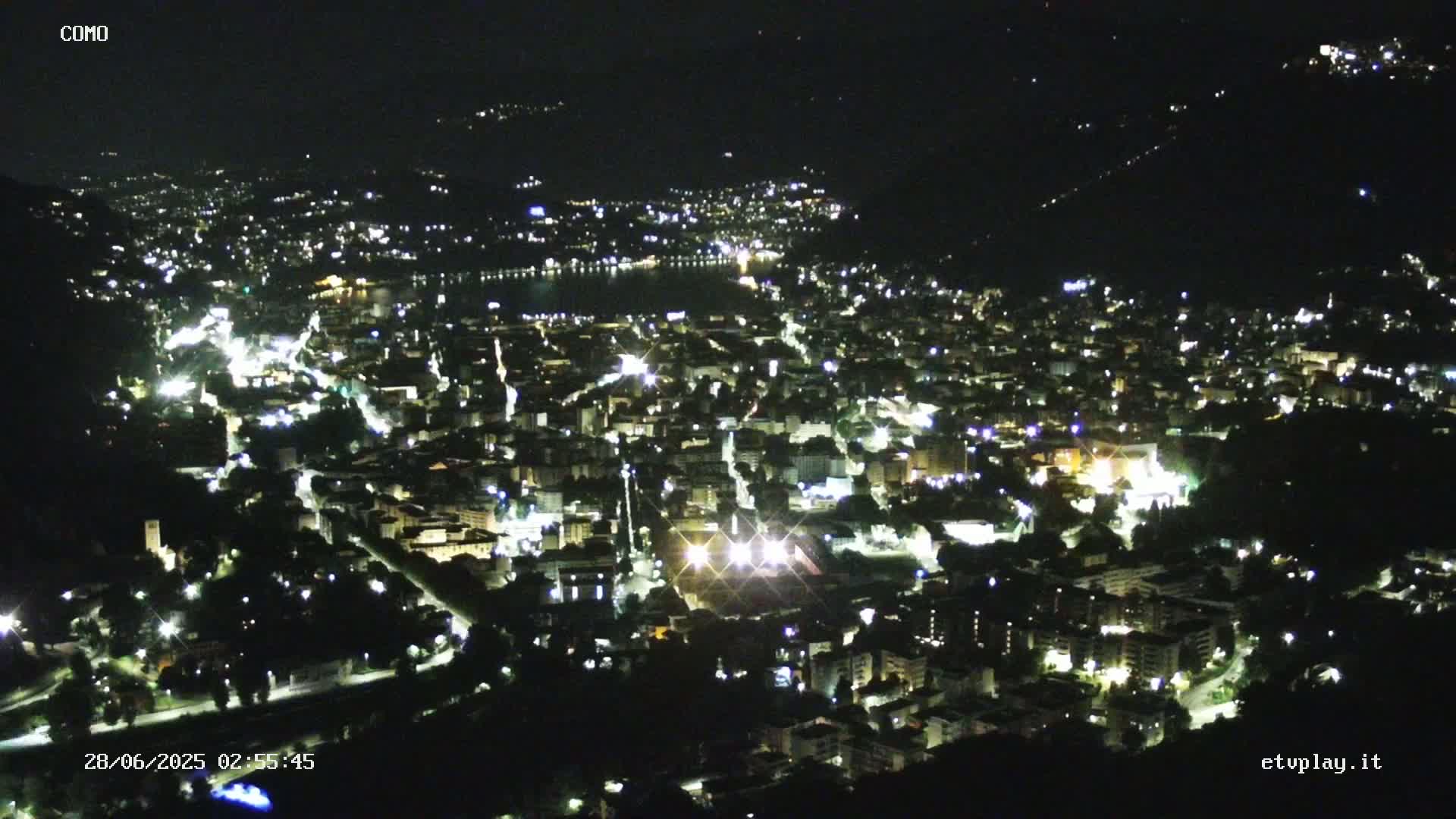 Como City & Lake Skyline Live Cam - Lombardy, Italy