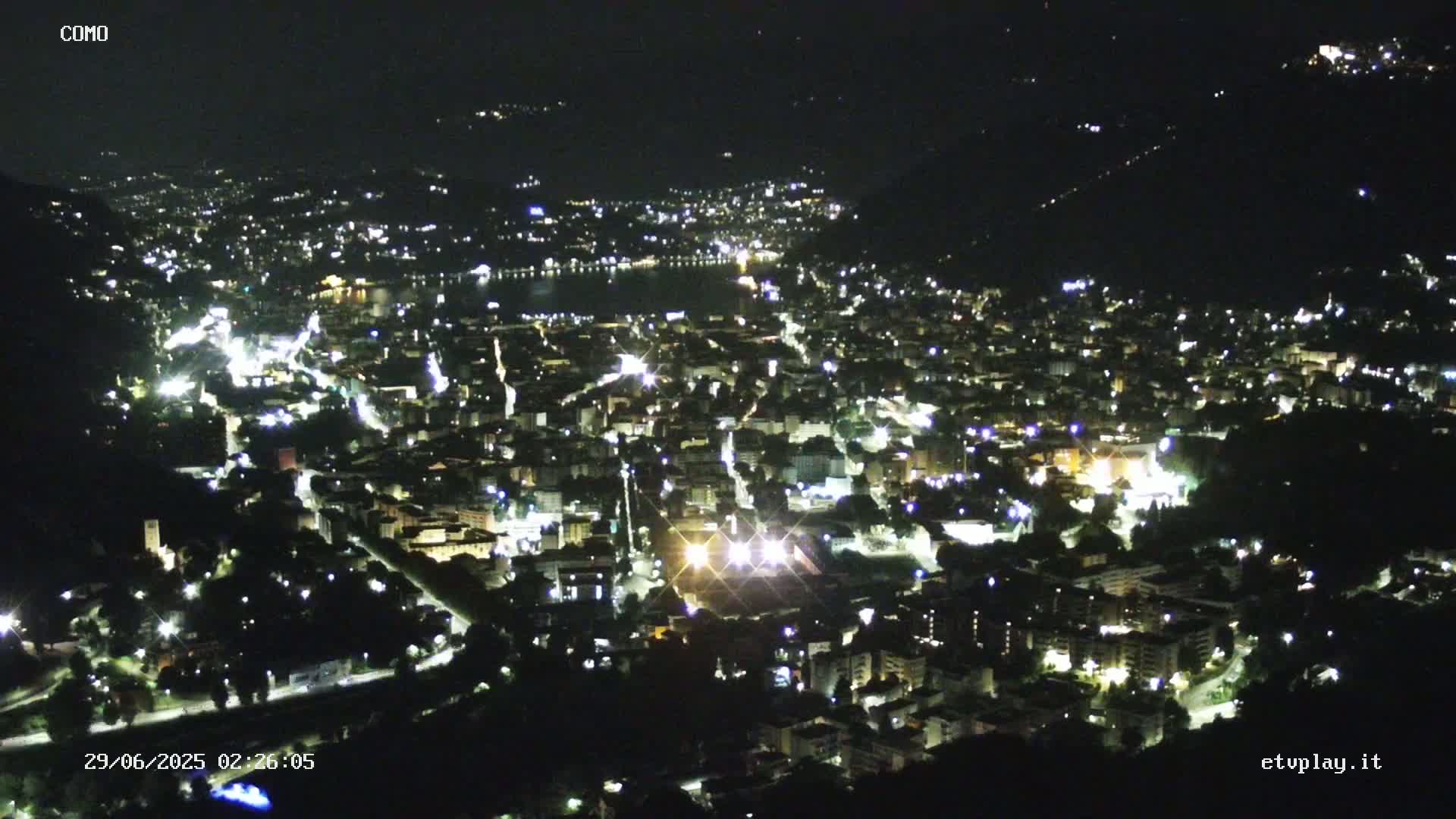 Como City & Lake Skyline Live Cam - Lombardy, Italy