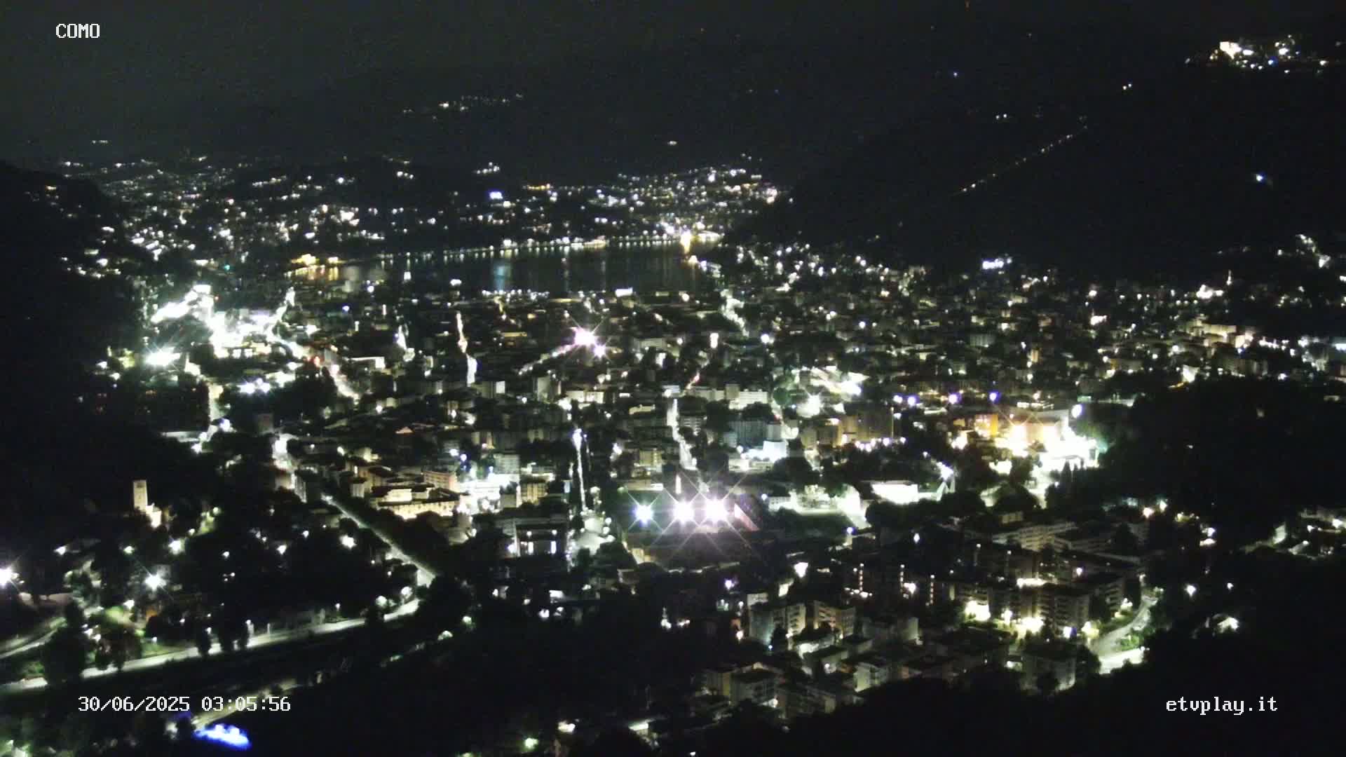Como City & Lake Skyline Live Cam - Lombardy, Italy