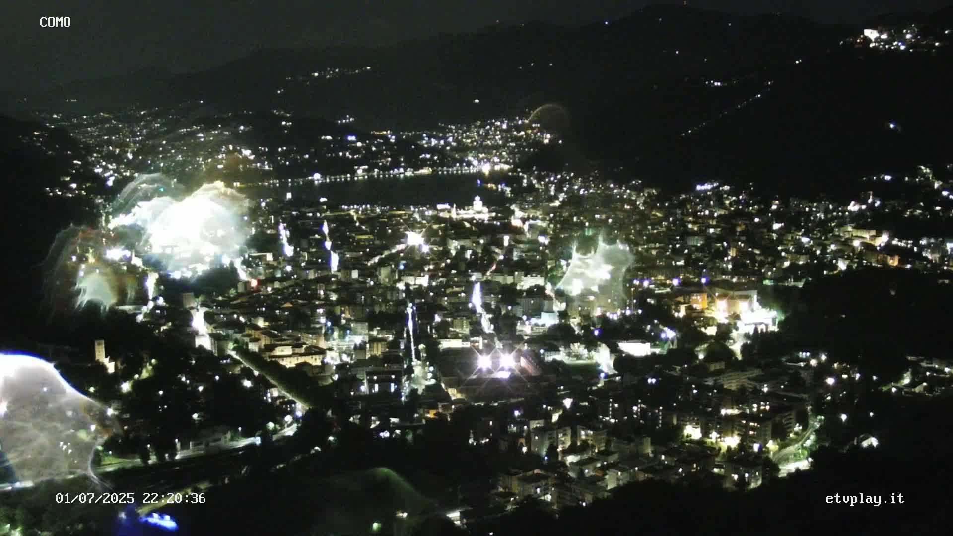 Como City & Lake Skyline Live Cam - Lombardy, Italy