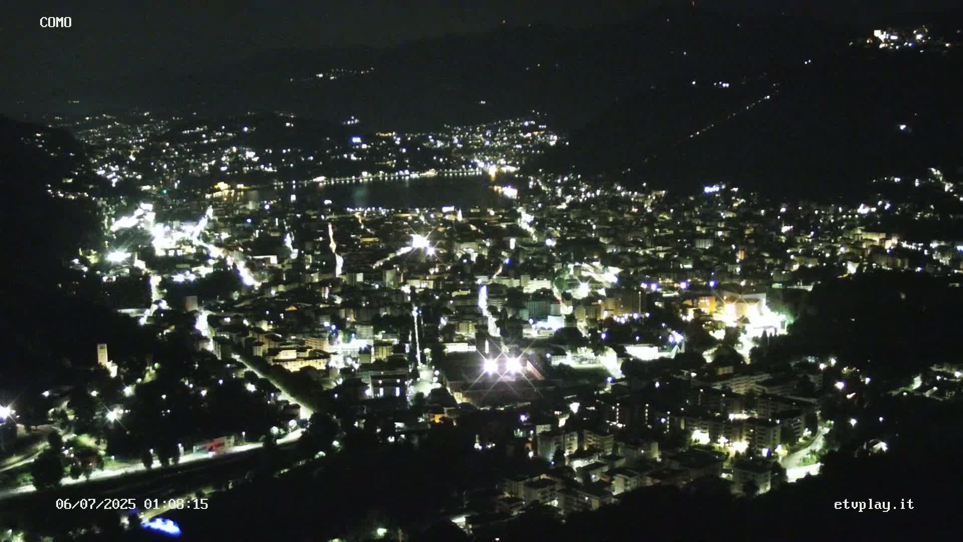 Como City & Lake Skyline Live Cam - Lombardy, Italy