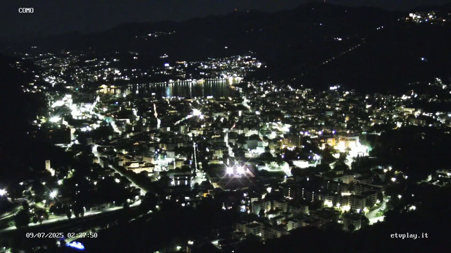Como City & Lake Skyline Live Cam - Lombardy, Italy