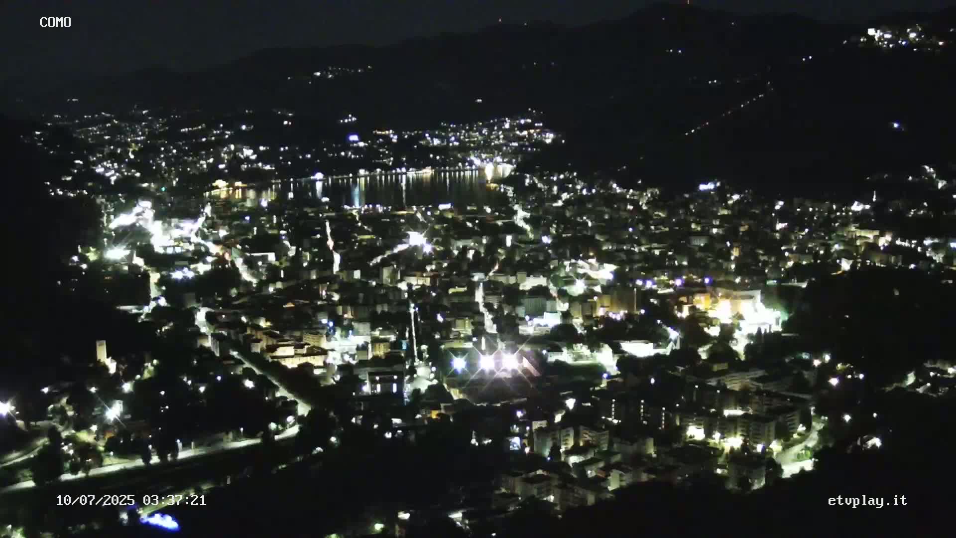Como City & Lake Skyline Live Cam - Lombardy, Italy