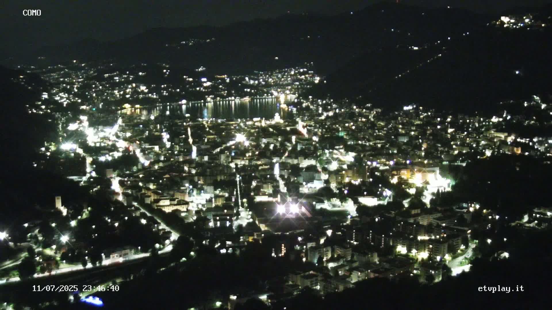 Como City & Lake Skyline Live Cam - Lombardy, Italy