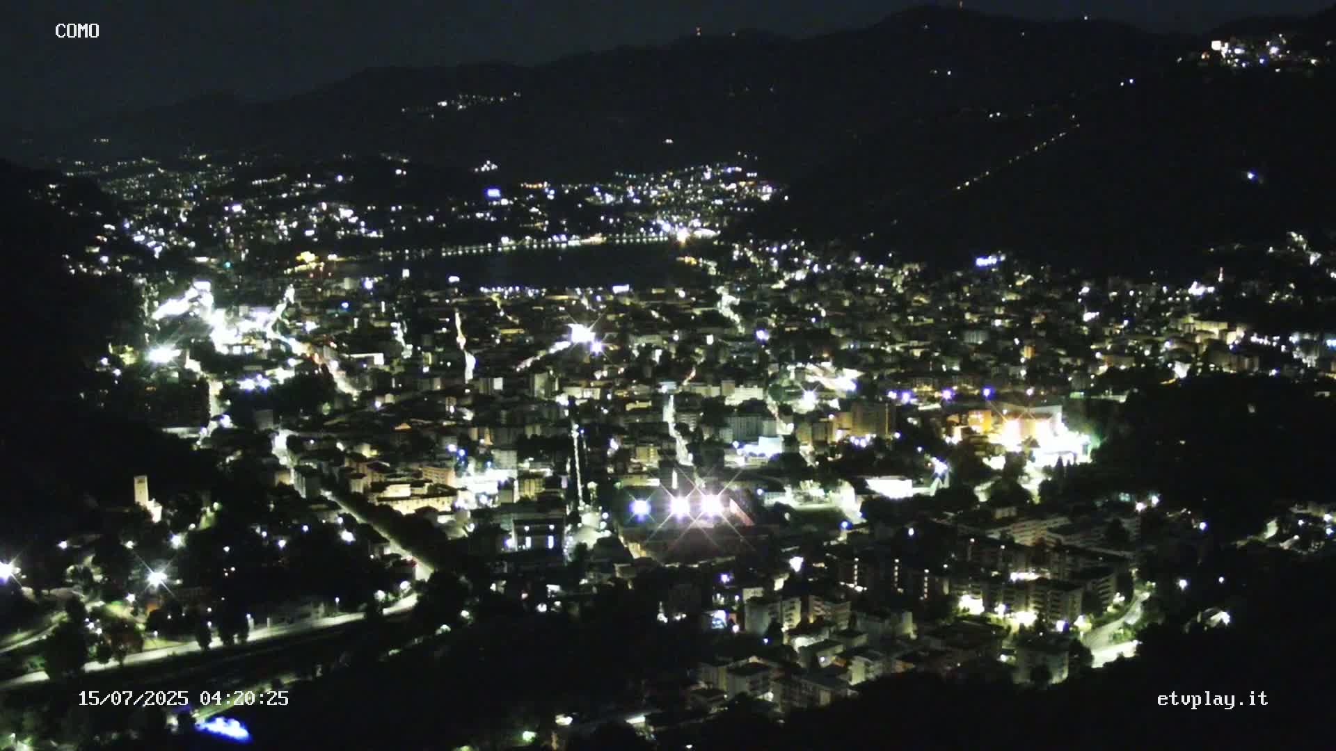 Como City & Lake Skyline Live Cam - Lombardy, Italy