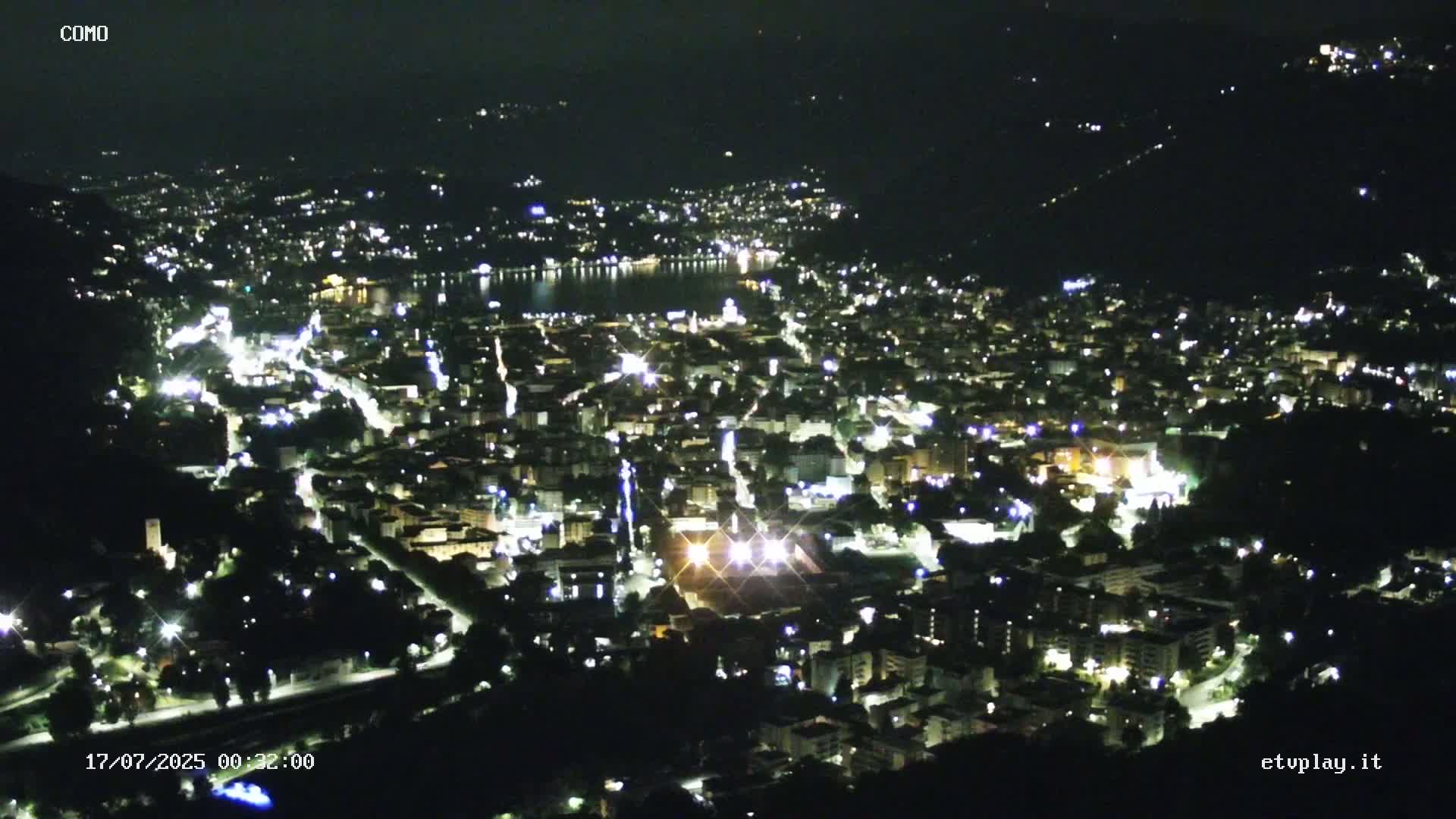 Como City & Lake Skyline Live Cam - Lombardy, Italy