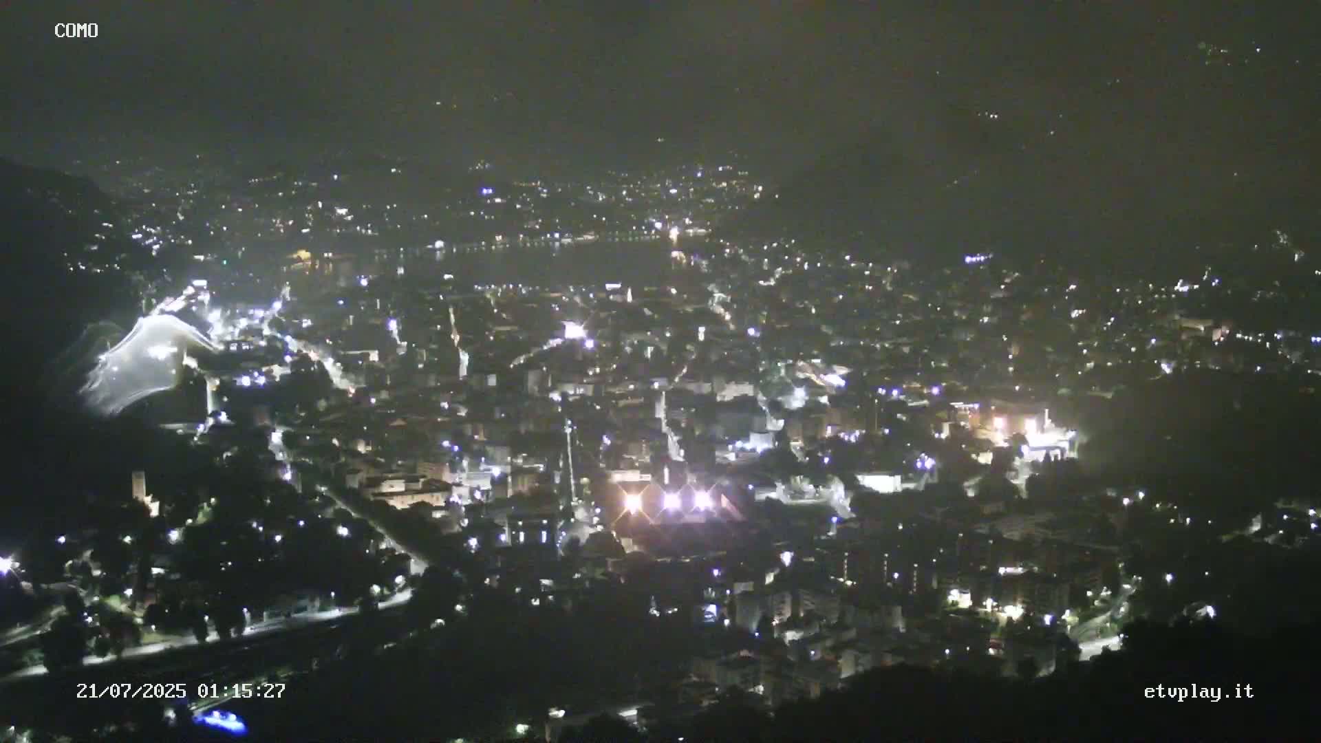 Como City & Lake Skyline Live Cam - Lombardy, Italy