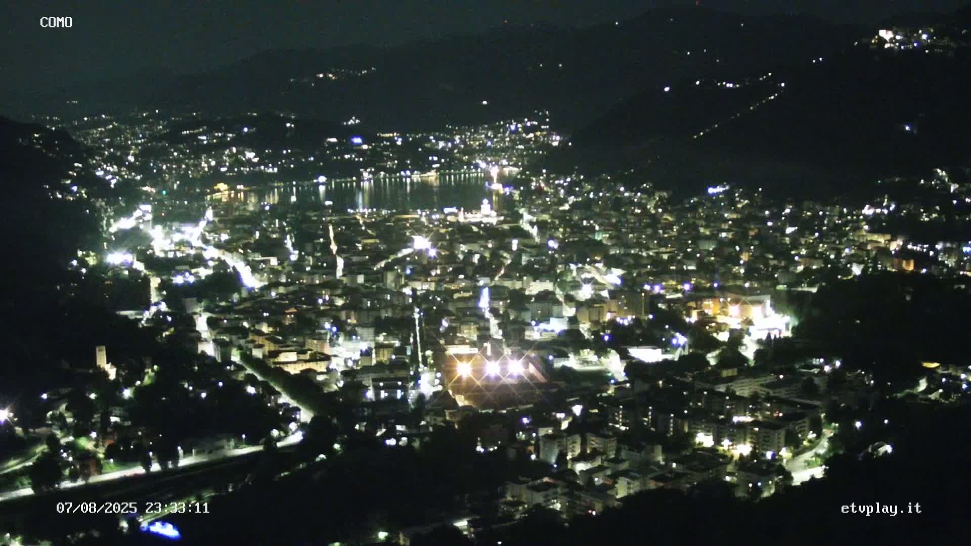 Como City & Lake Skyline Live Cam - Lombardy, Italy
