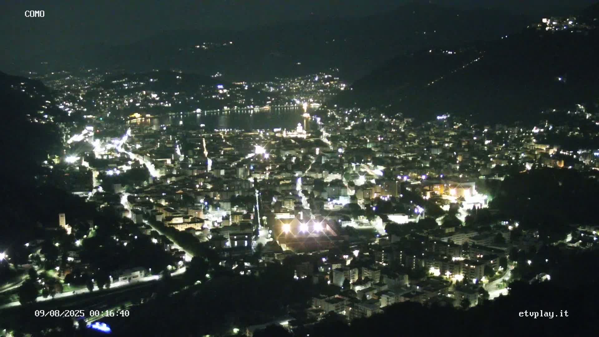 Como City & Lake Skyline Live Cam - Lombardy, Italy