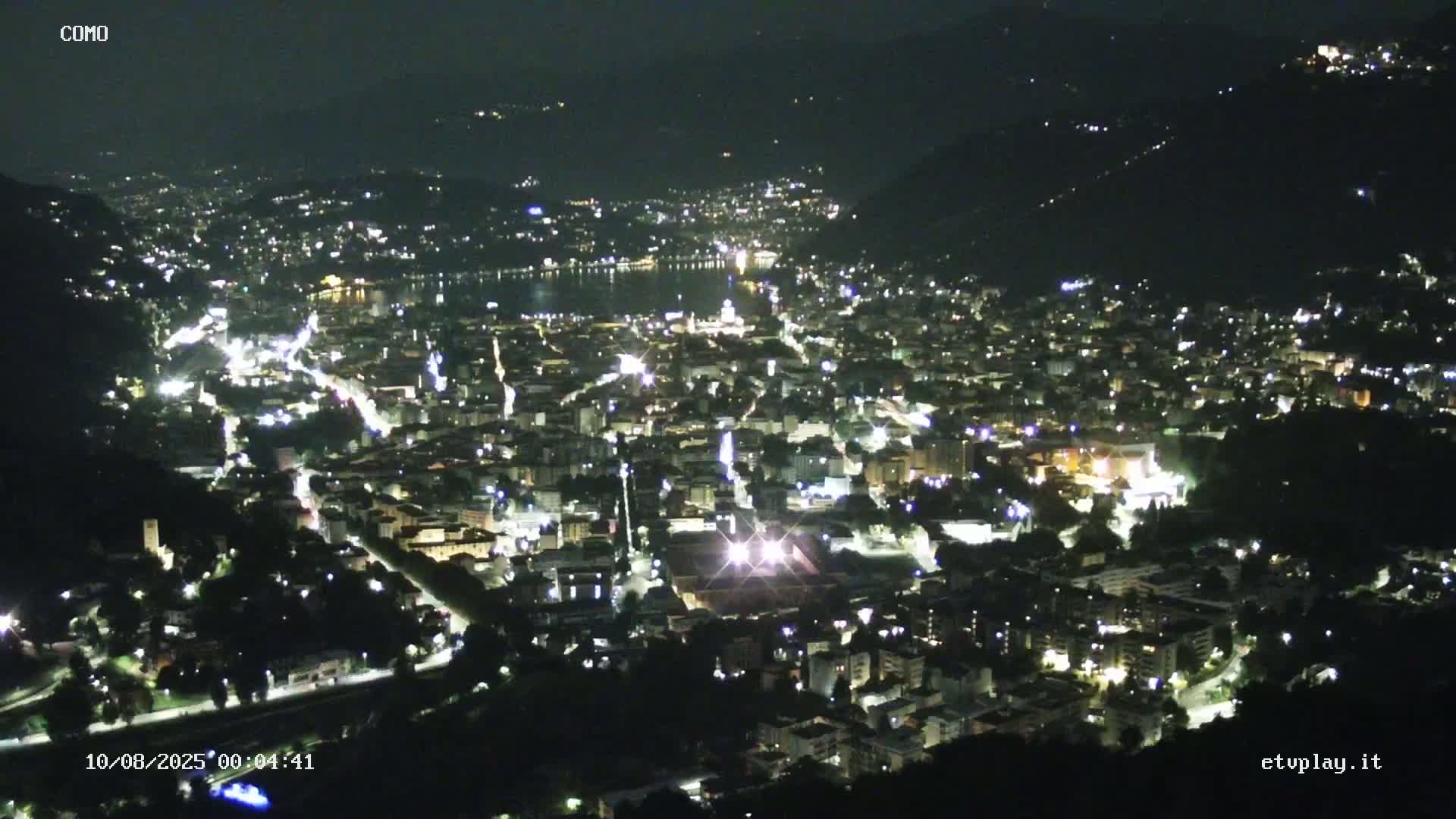 Como City & Lake Skyline Live Cam - Lombardy, Italy