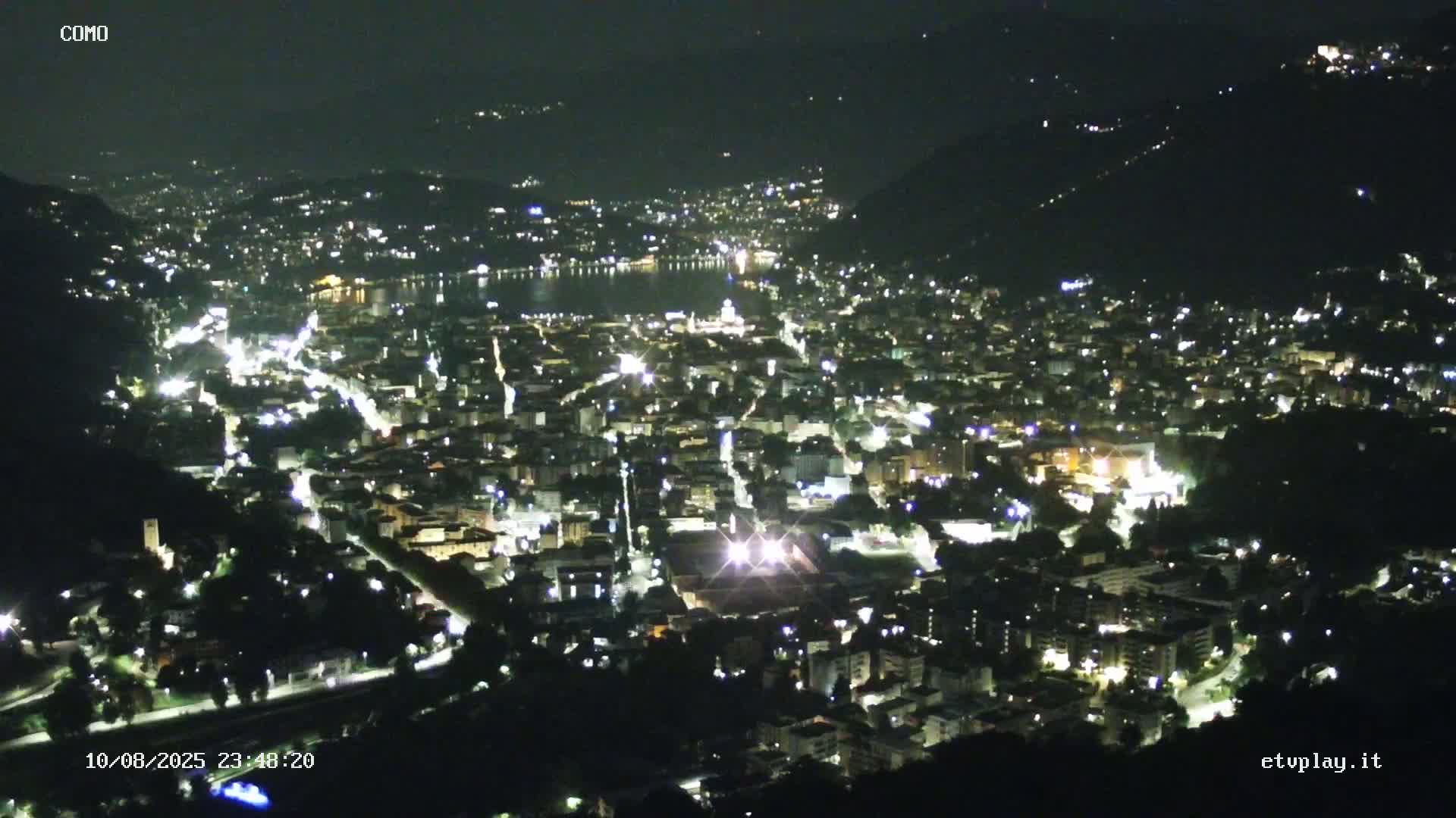 Como City & Lake Skyline Live Cam - Lombardy, Italy
