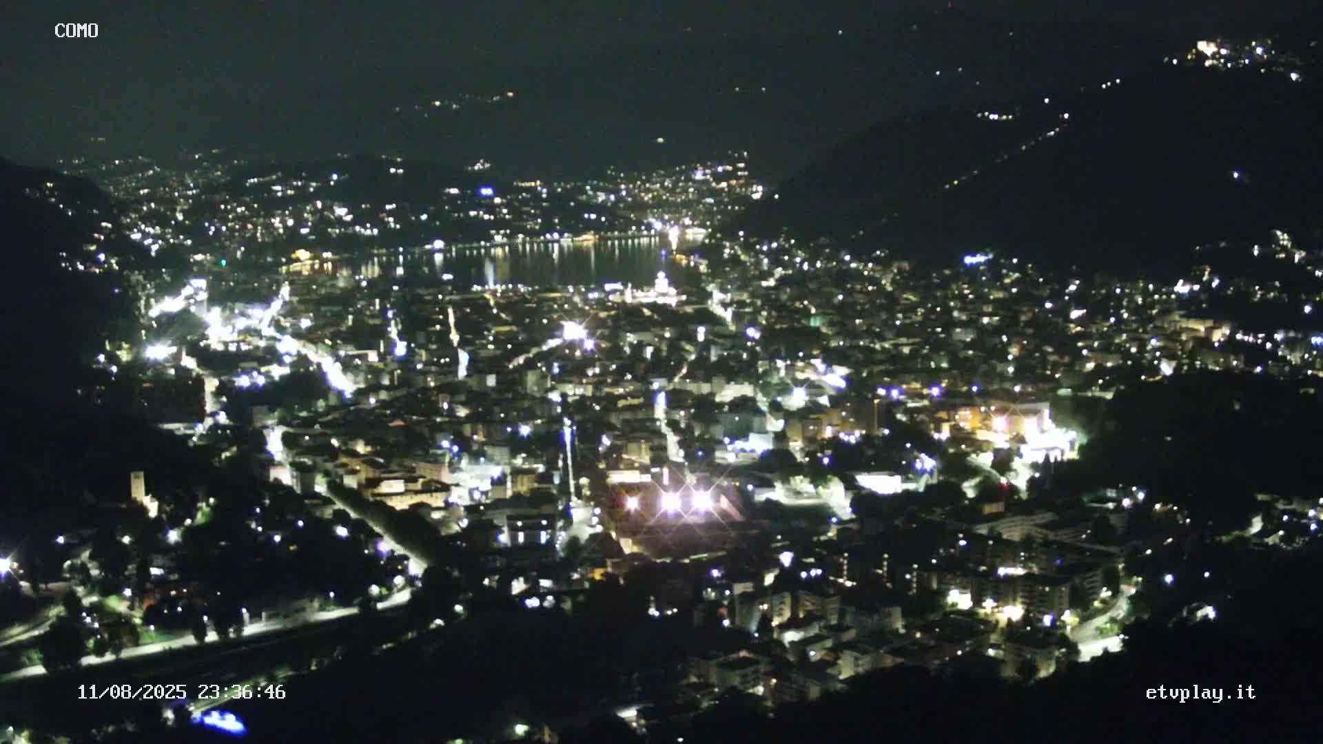 Como City & Lake Skyline Live Cam - Lombardy, Italy