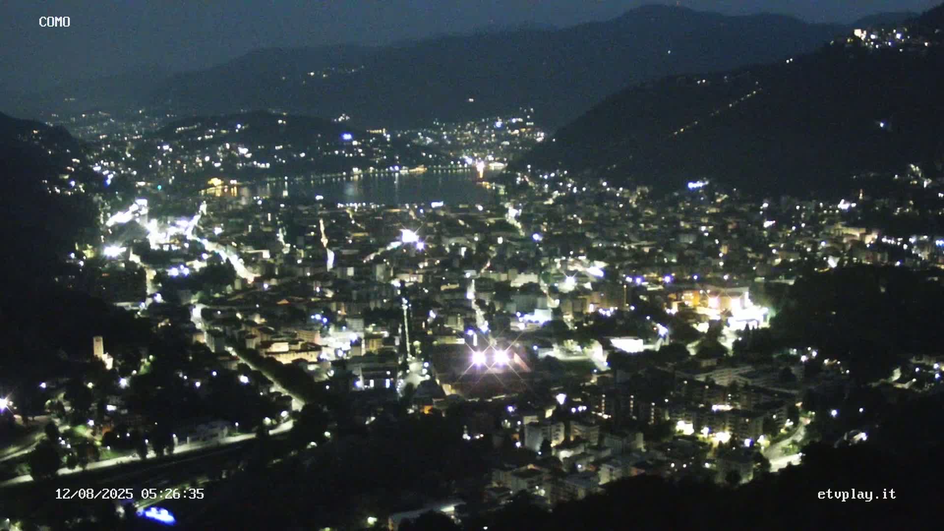 Como City & Lake Skyline Live Cam - Lombardy, Italy