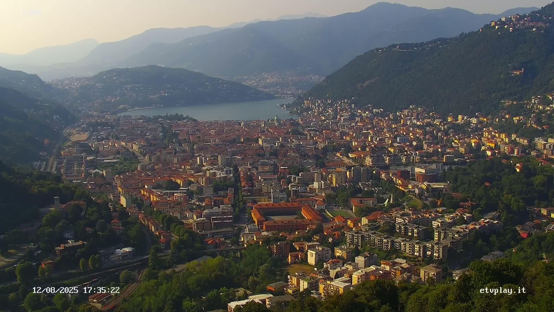 Como City & Lake Skyline Live Cam - Lombardy, Italy